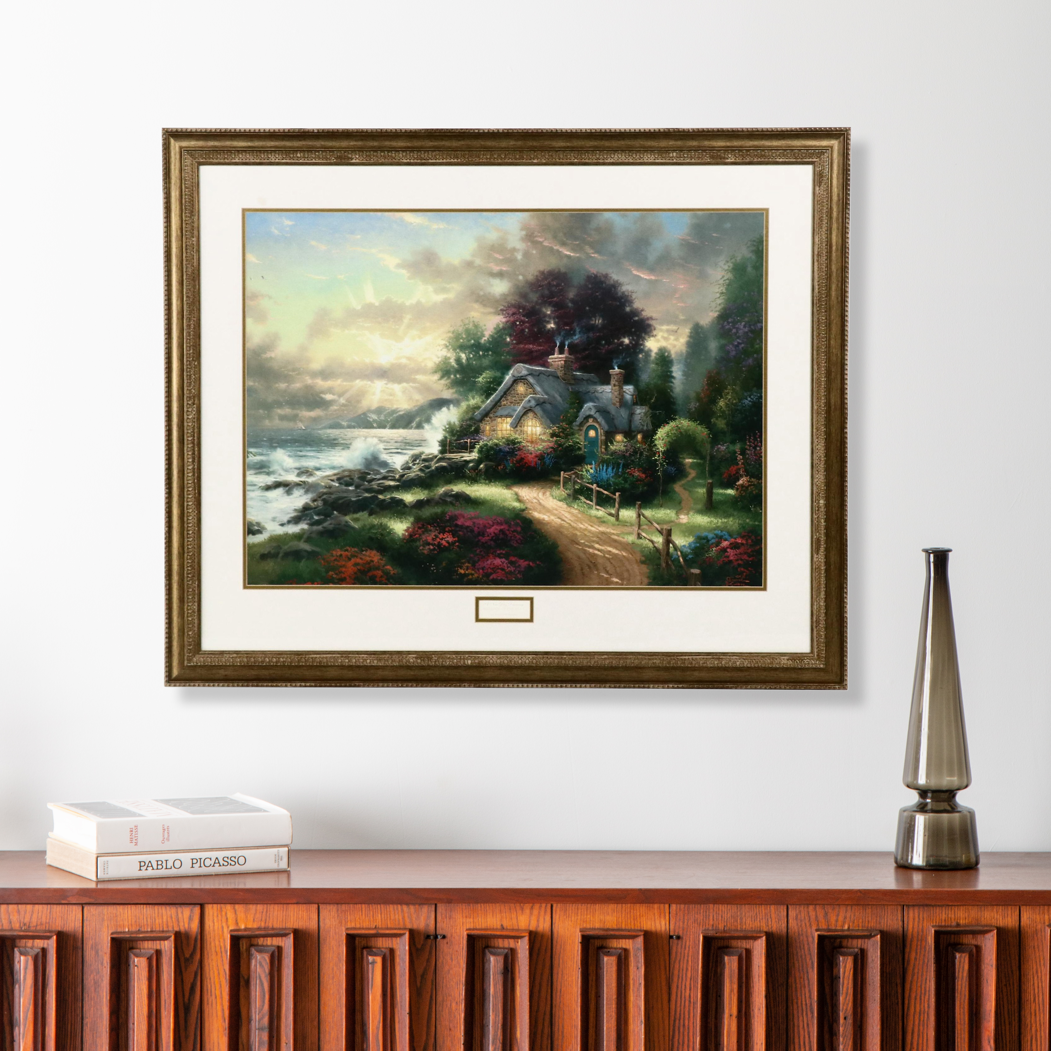 Offset Lithograph After Thomas Kinkade "A New Day Dawning"