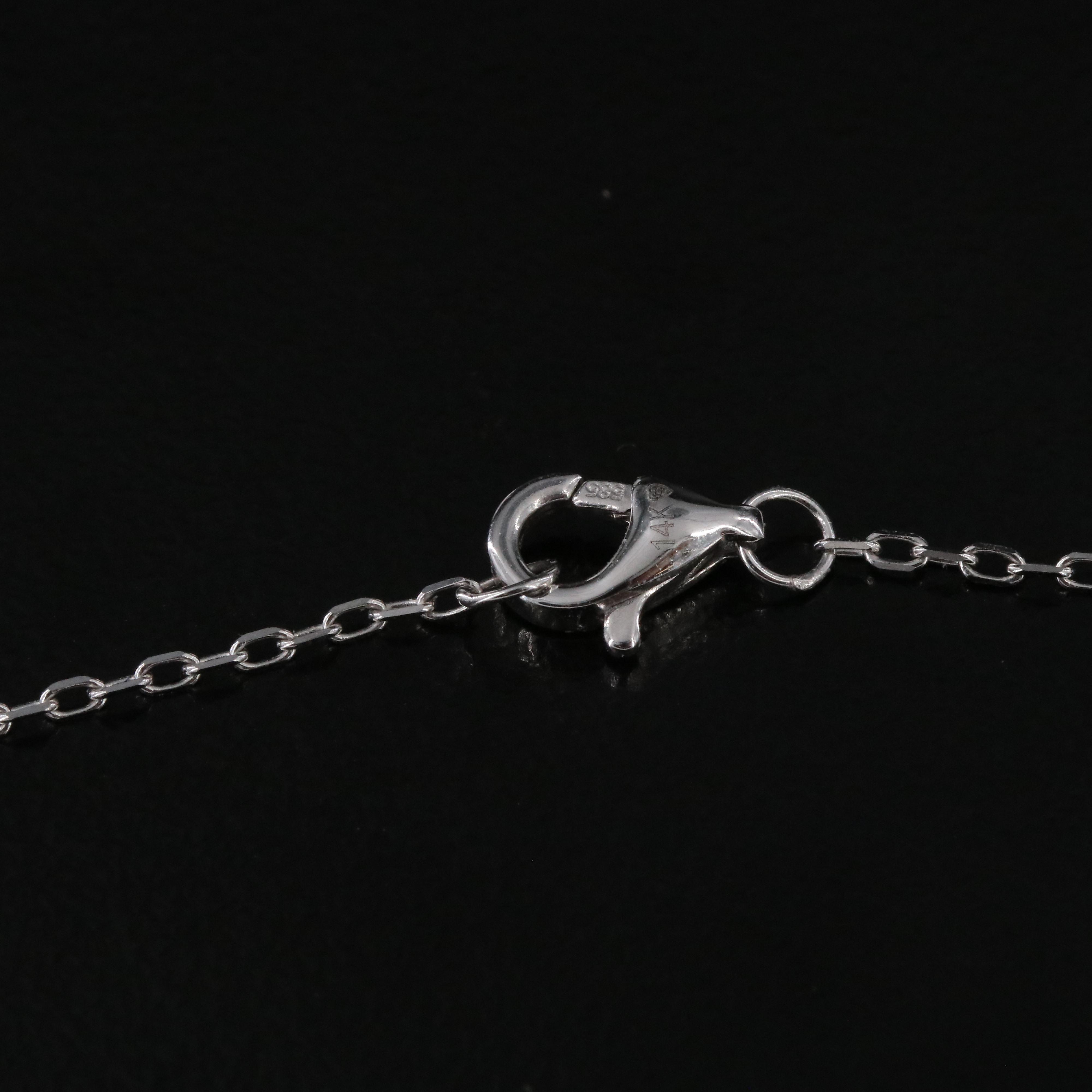 14K 2.20 CTW Lab Grown Diamond Station Necklace