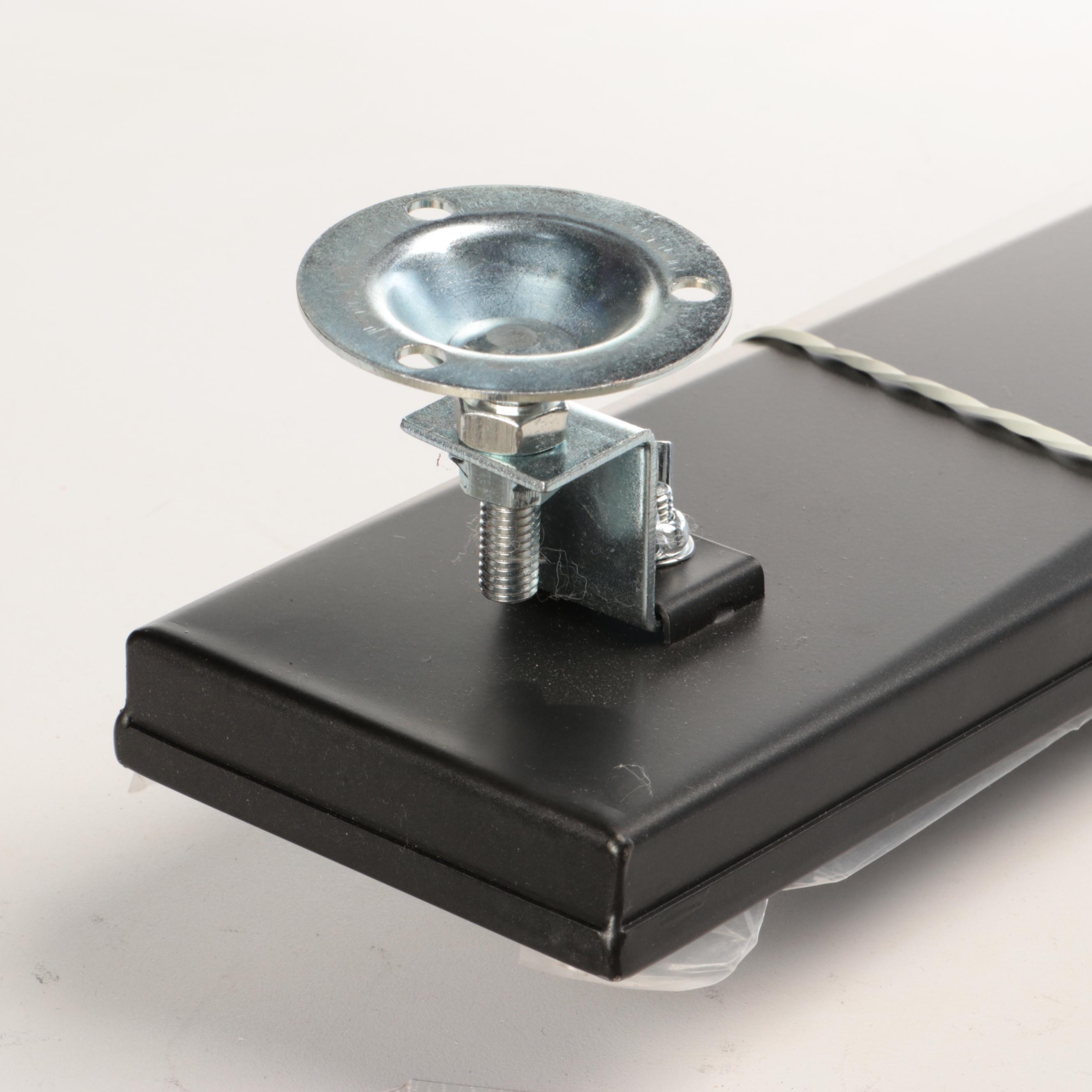 Matte Black Linear Shower Drain, Hoop Shower Curtain Rods & Hand Shower