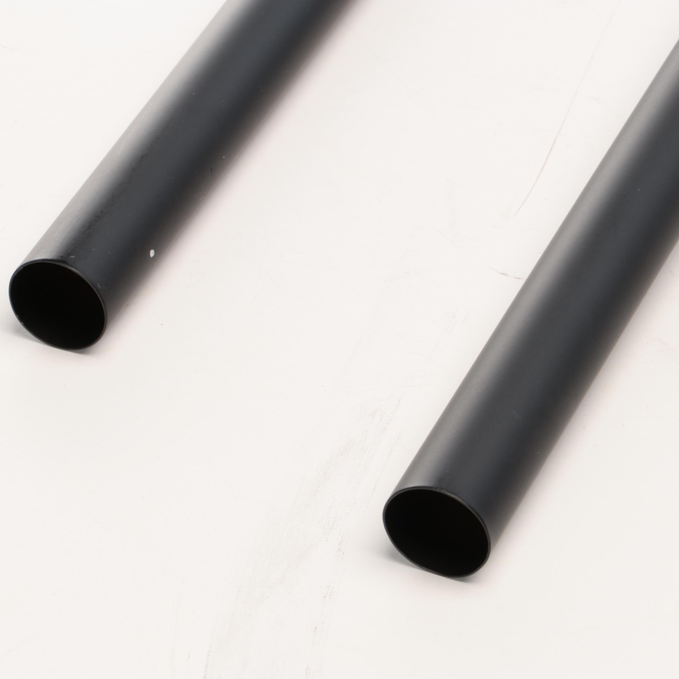 Matte Black Linear Shower Drain, Hoop Shower Curtain Rods & Hand Shower