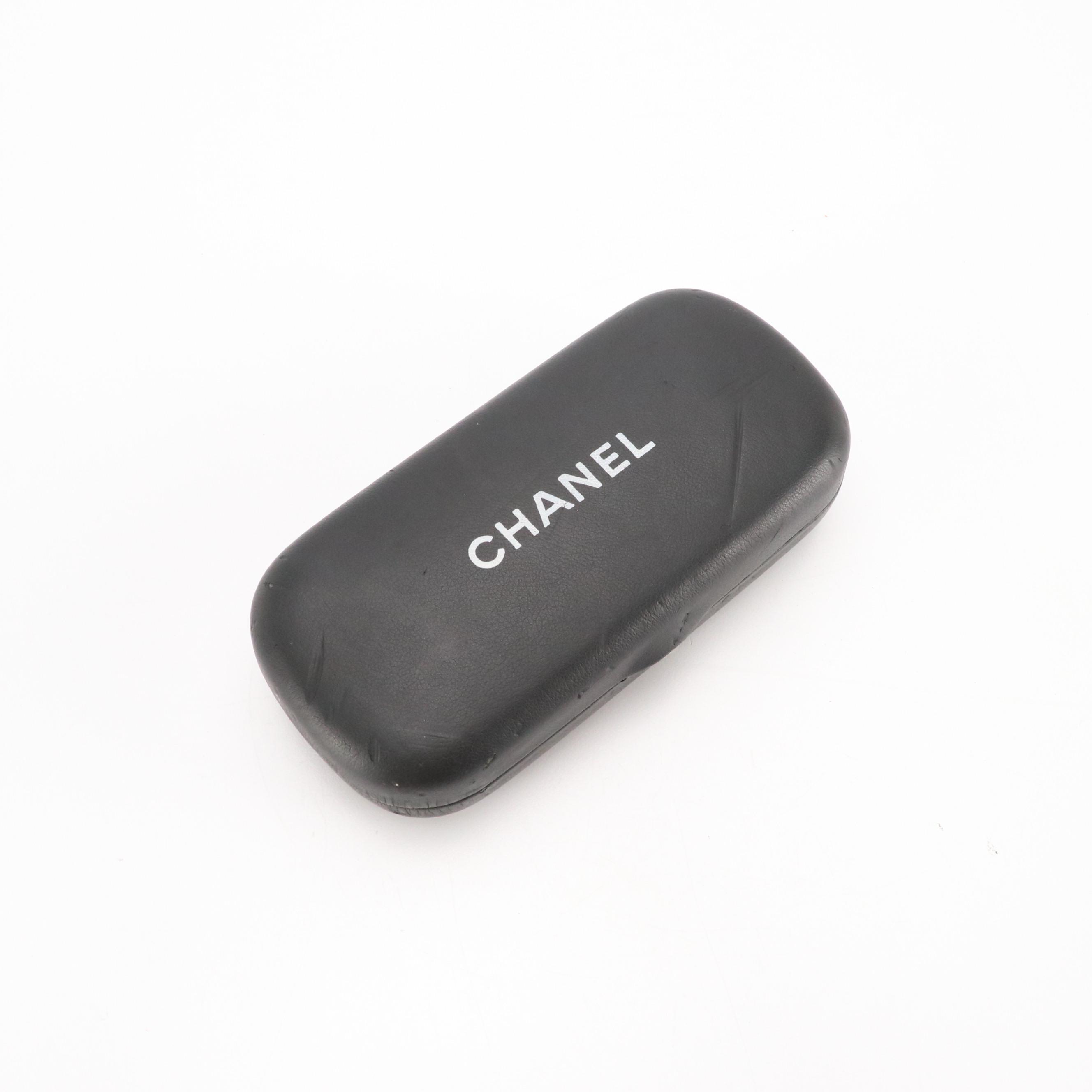 Chanel 02461 94305 Black/Gold CC Coco Mark Square Sunglasses in Case