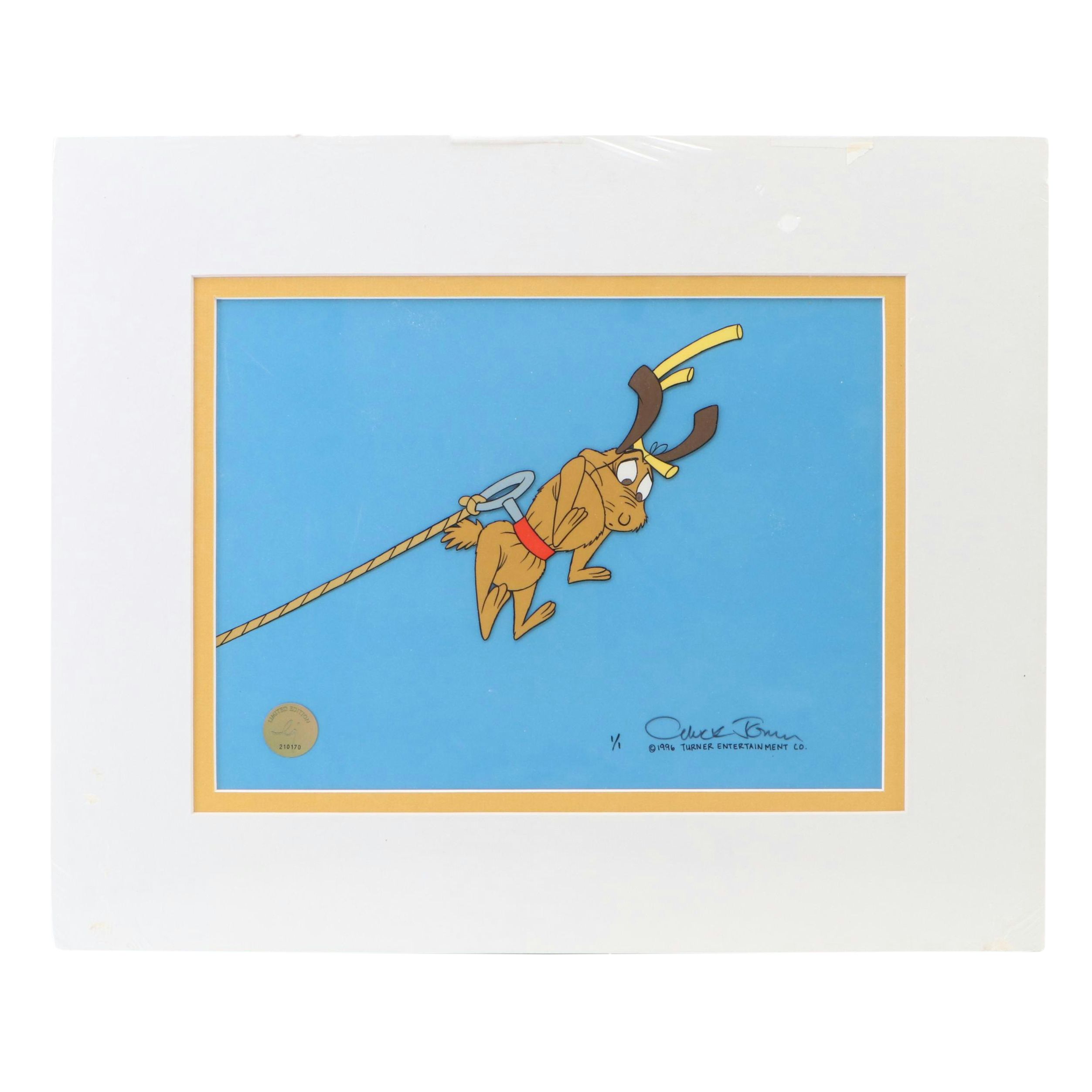 Chuck Jones Signed "Dr. Seuss' How the Grinch Stole Christmas" Animation Cel
