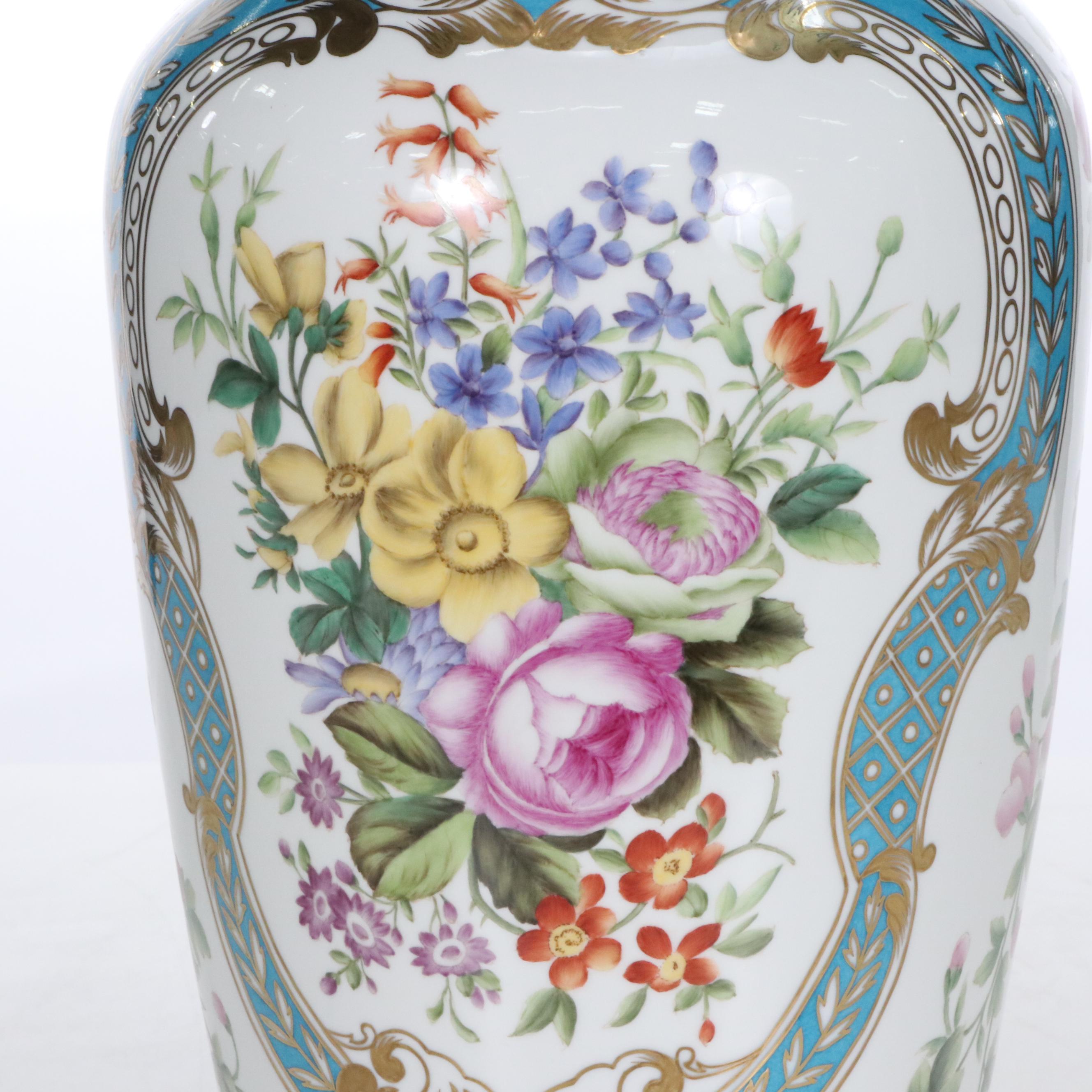 Chinese Famille Rose Porcelain Floor Vase