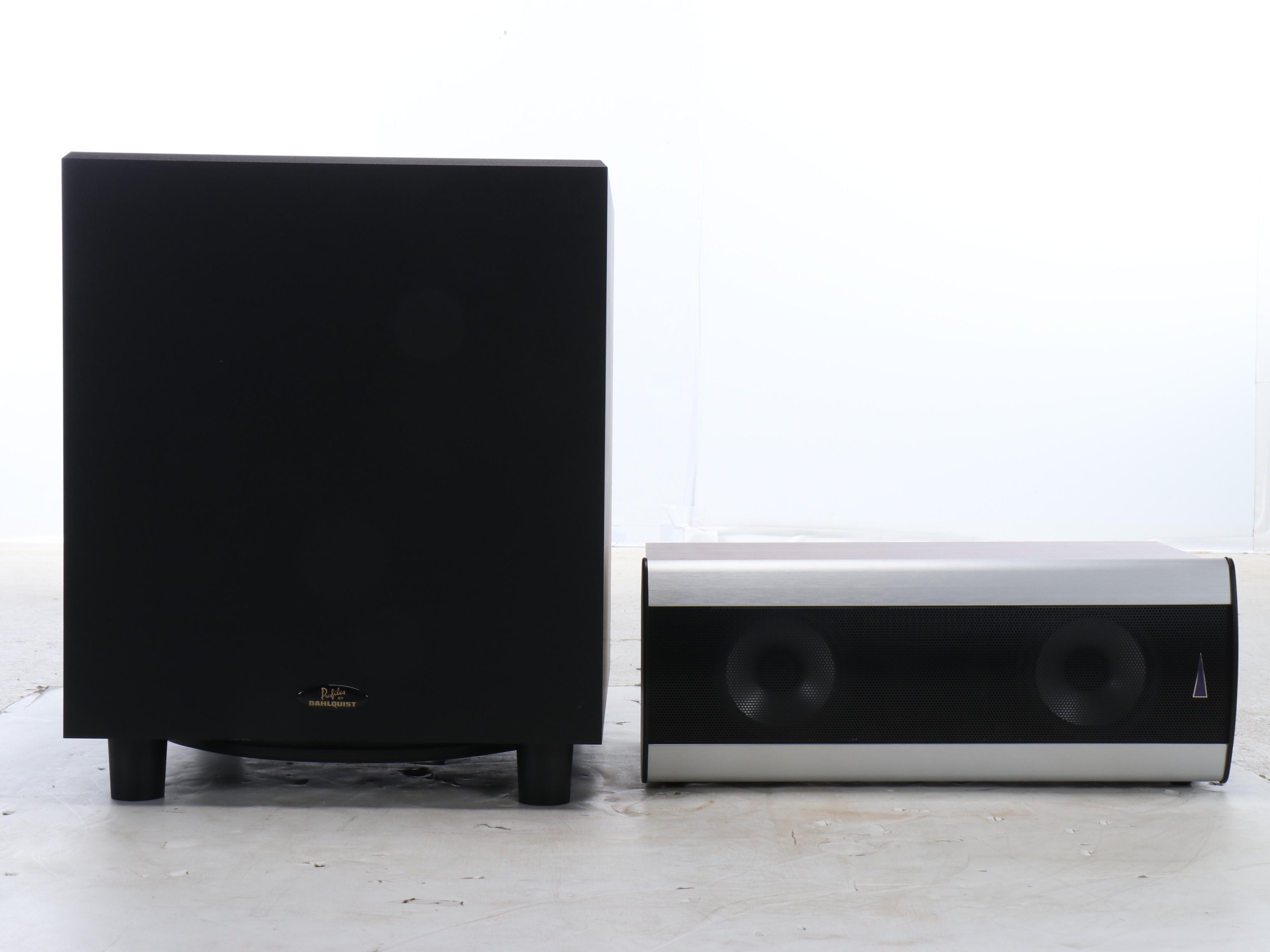 Bohlender-Graebener Radia Series and Dahlquist PDQ-1500 Subwoofer
