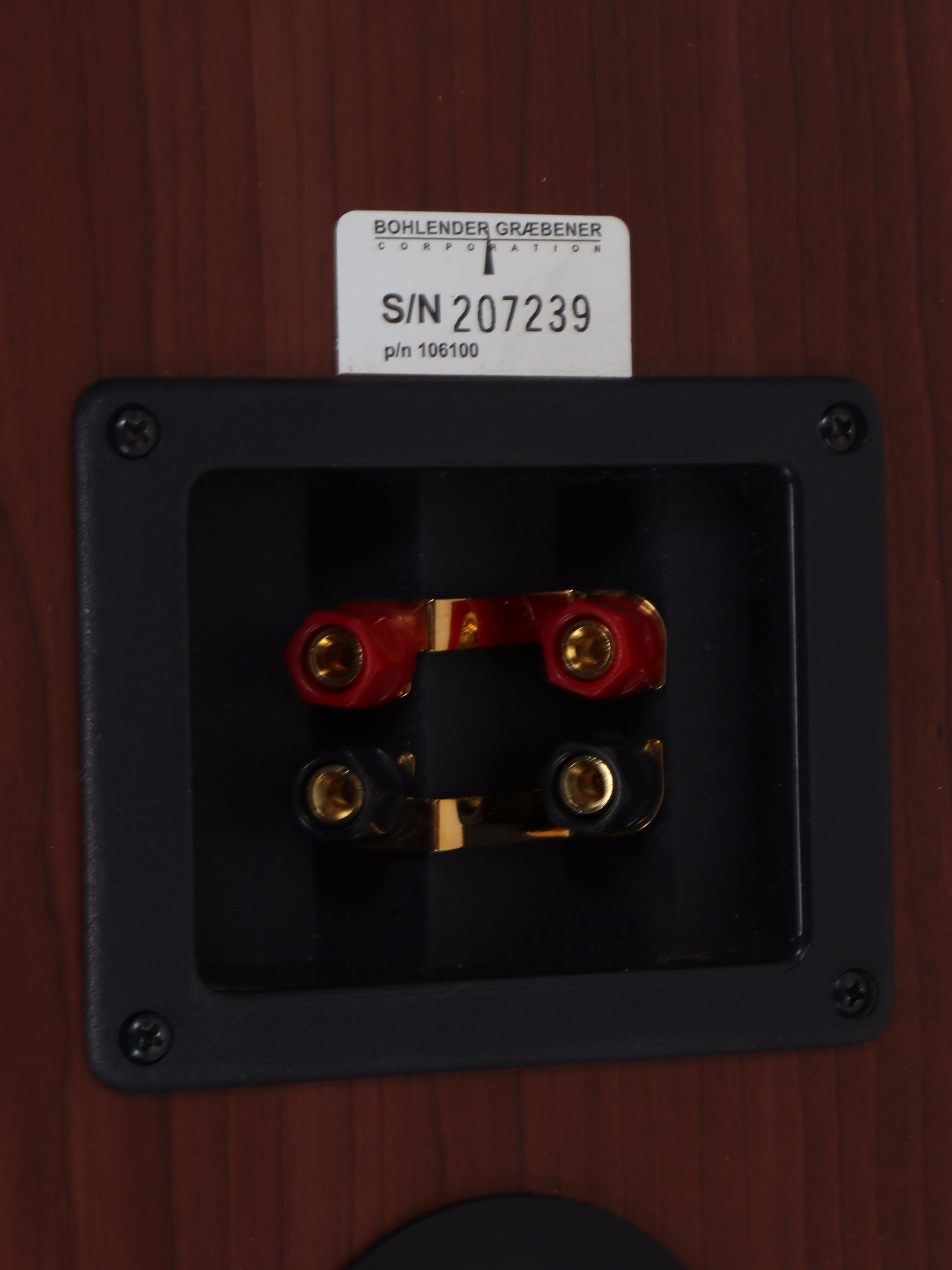 Bohlender-Graebener Radia Series and Dahlquist PDQ-1500 Subwoofer