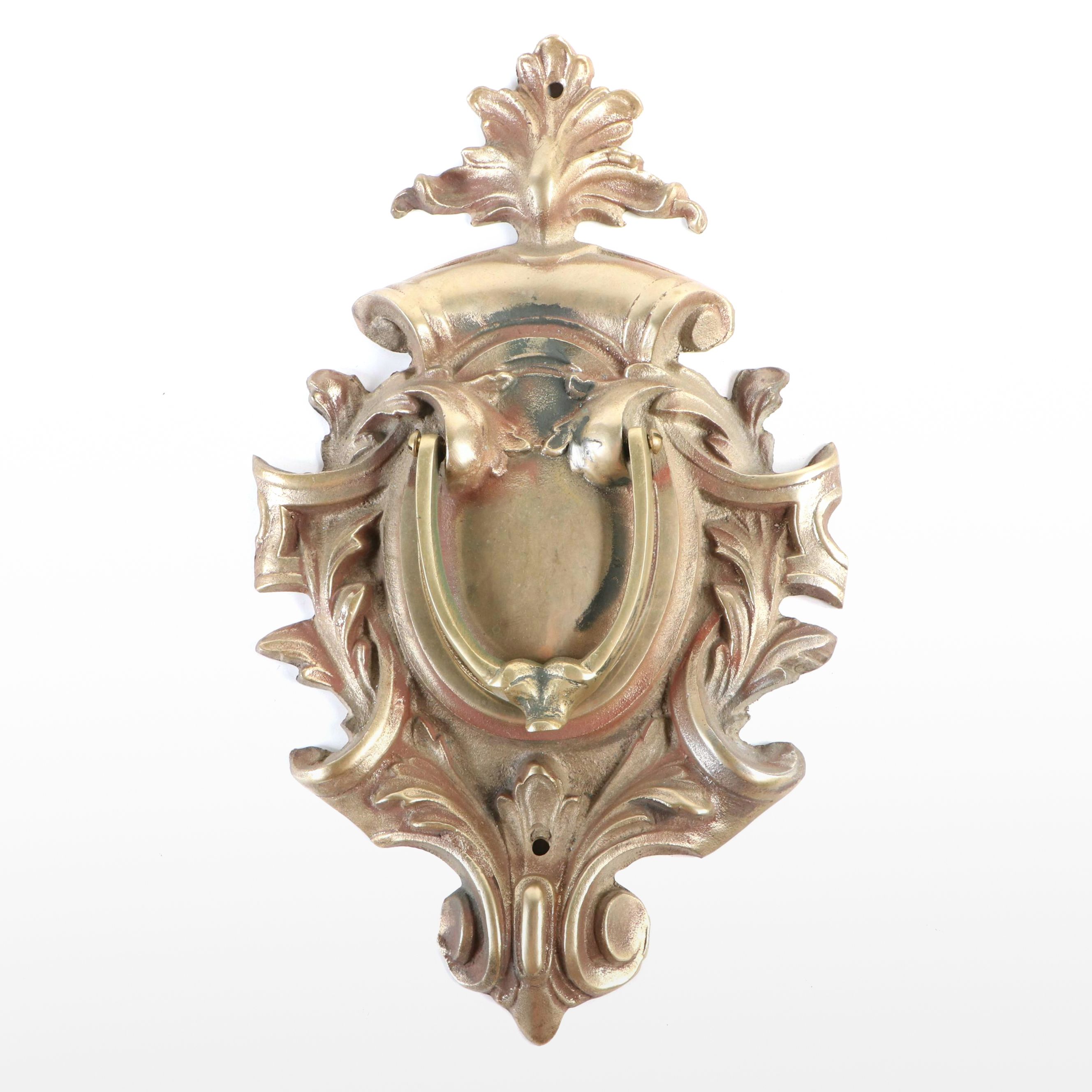 Cast Metal Acanthus Leaf Door Knocker