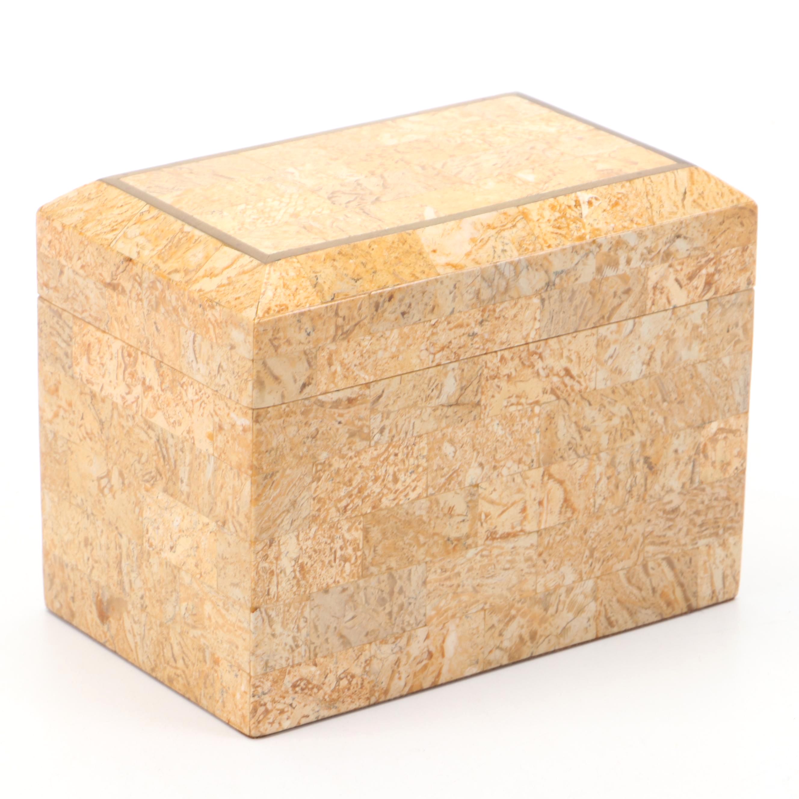 Maitland-Smith Ltd. Stone Tiled Box