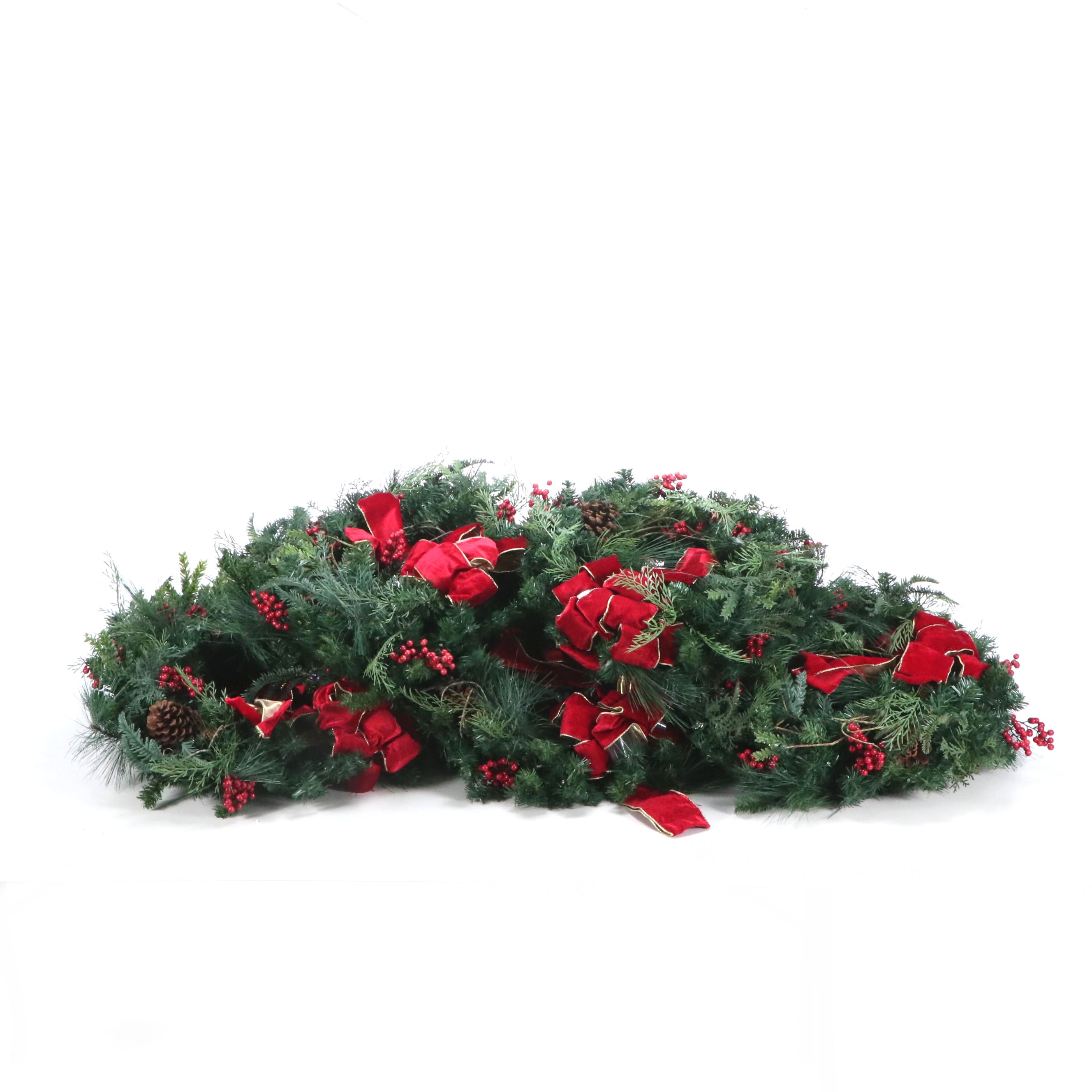 Frontgate "Christmas Cheer" Pre-Lit Winter Wreaths