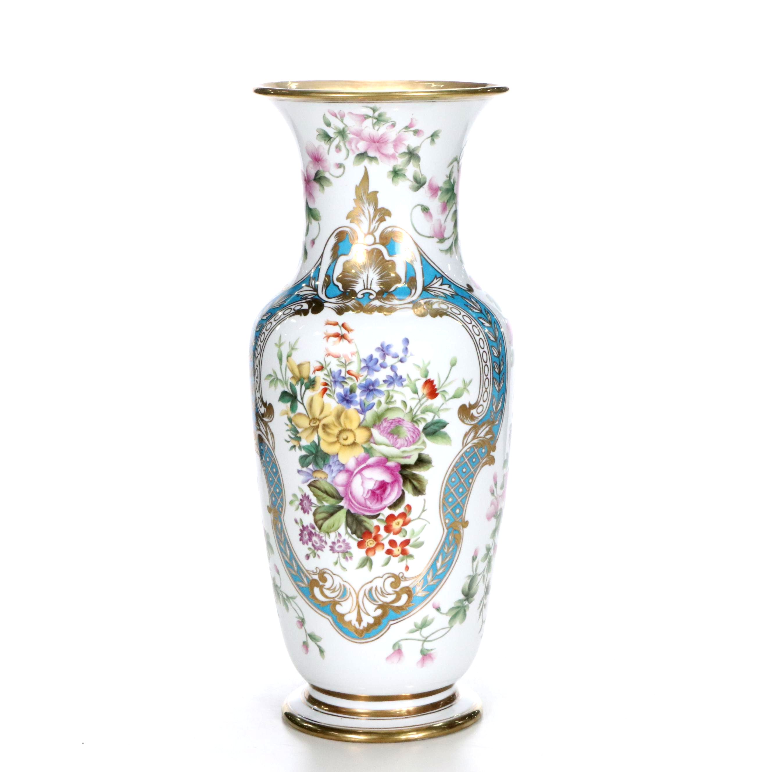 Chinese Famille Rose Porcelain Floor Vase