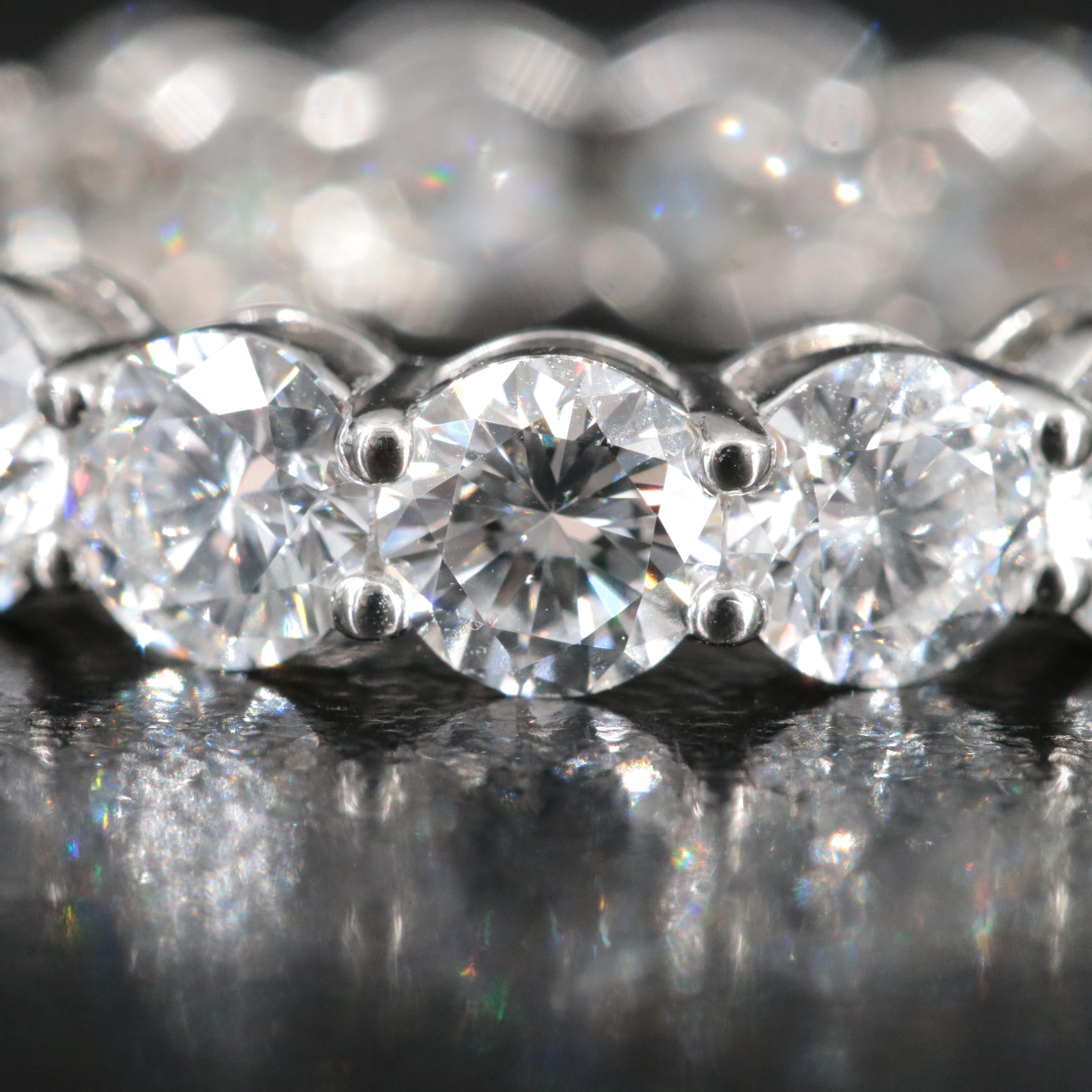 Platinum 5.23 CTW Lab Grown Diamond Eternity Band