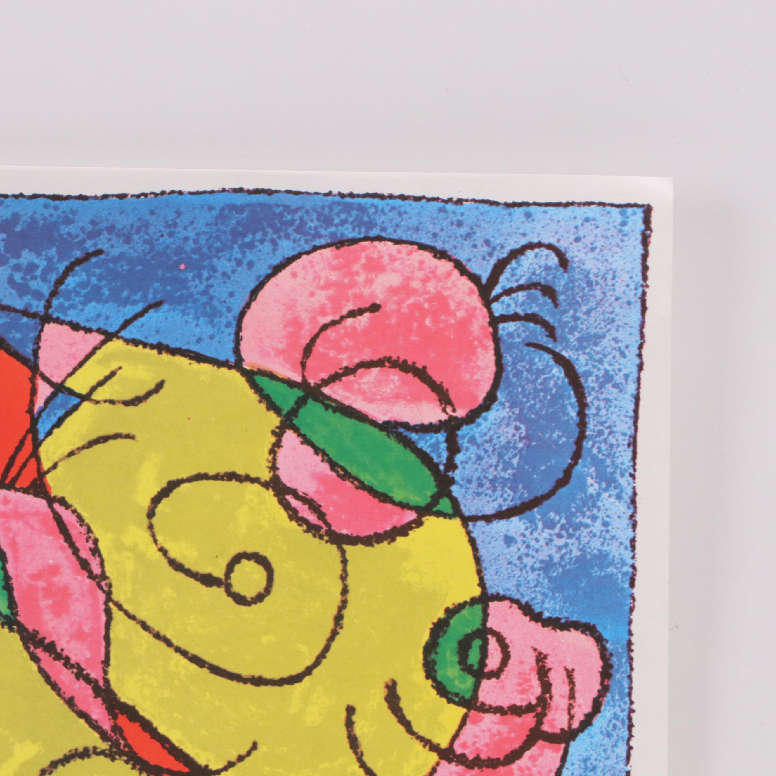 Surrealist Color Halftone After Joan Miró "Ubu Roi"