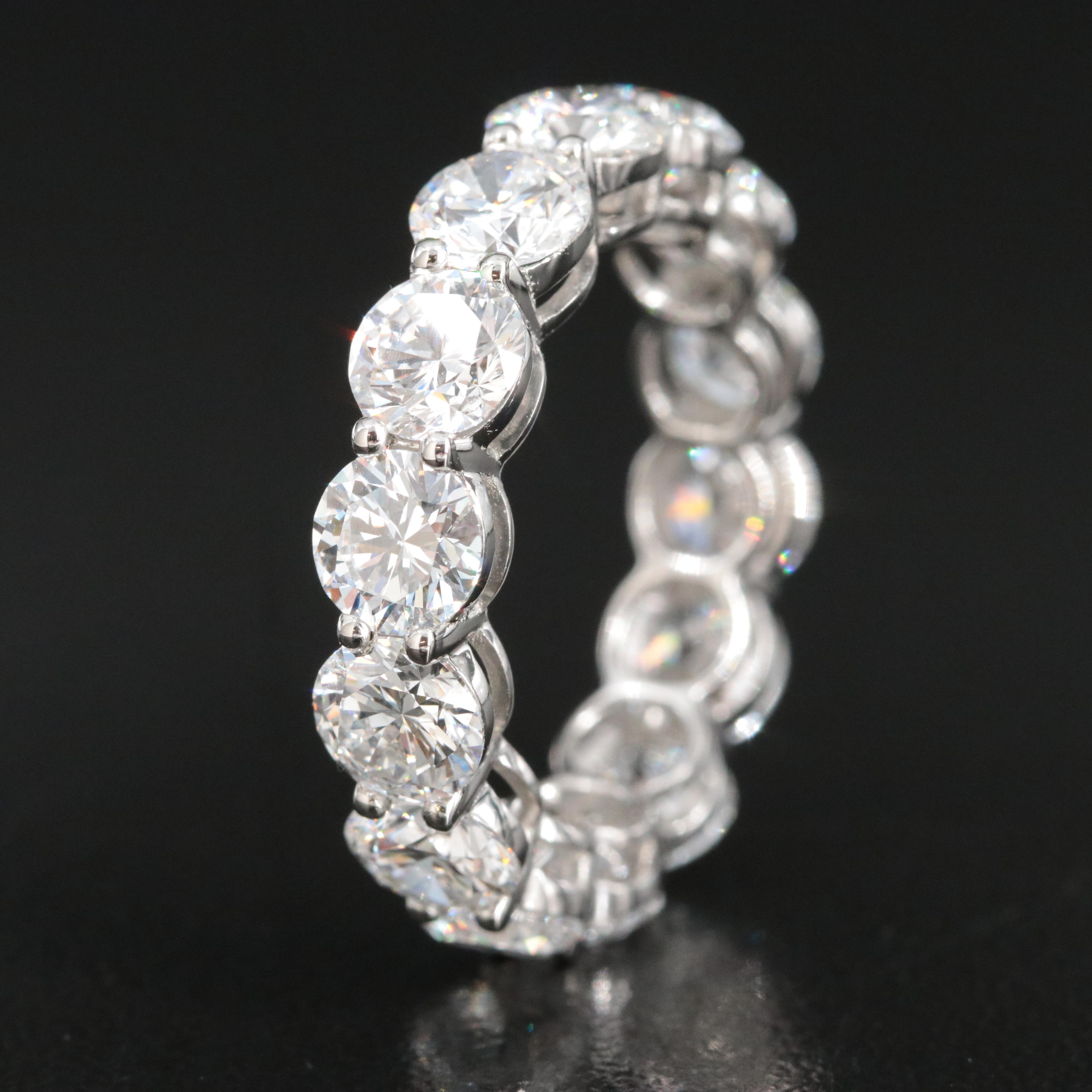 Platinum 7.18 CTW Lab Grown Diamond Eternity Band