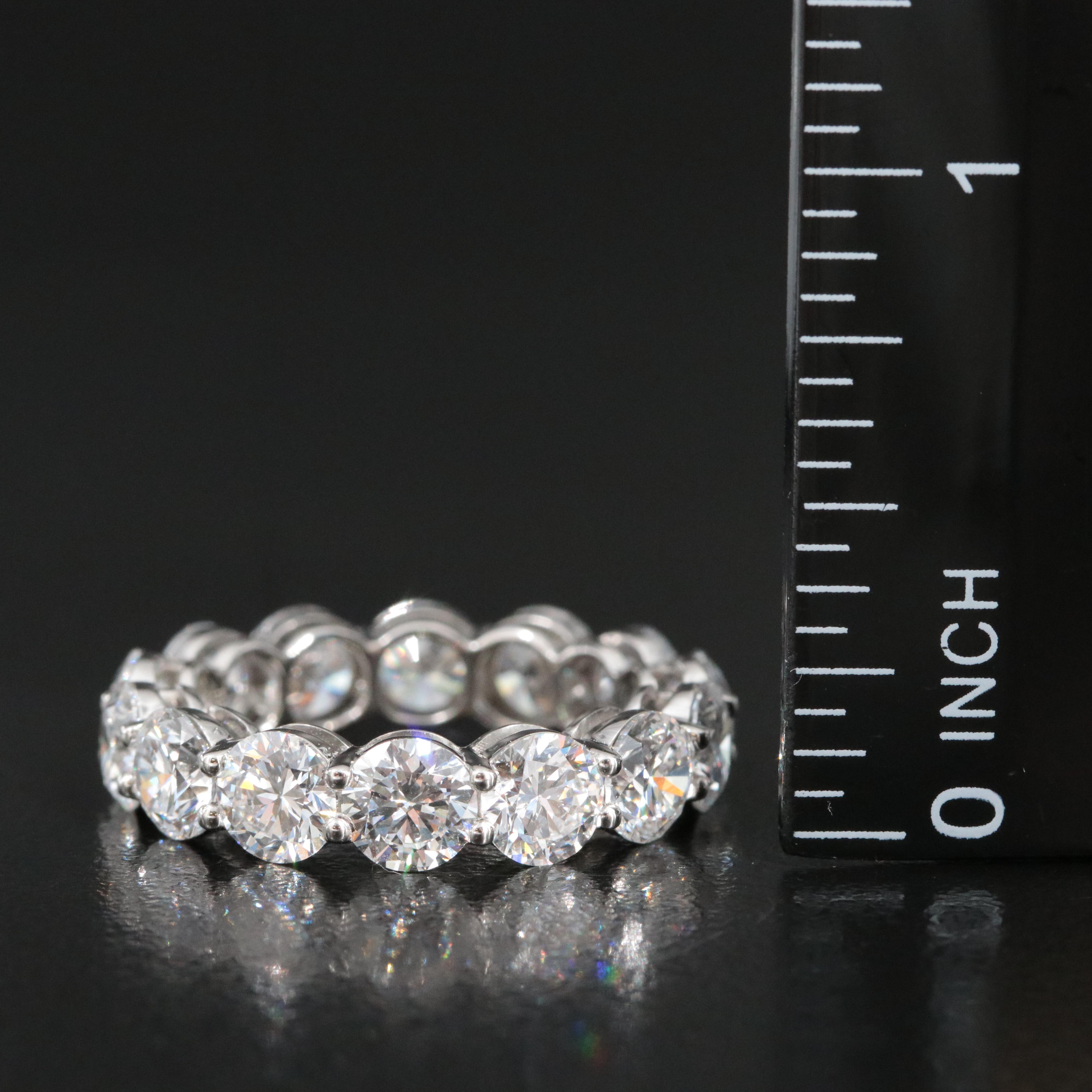 Platinum 7.18 CTW Lab Grown Diamond Eternity Band