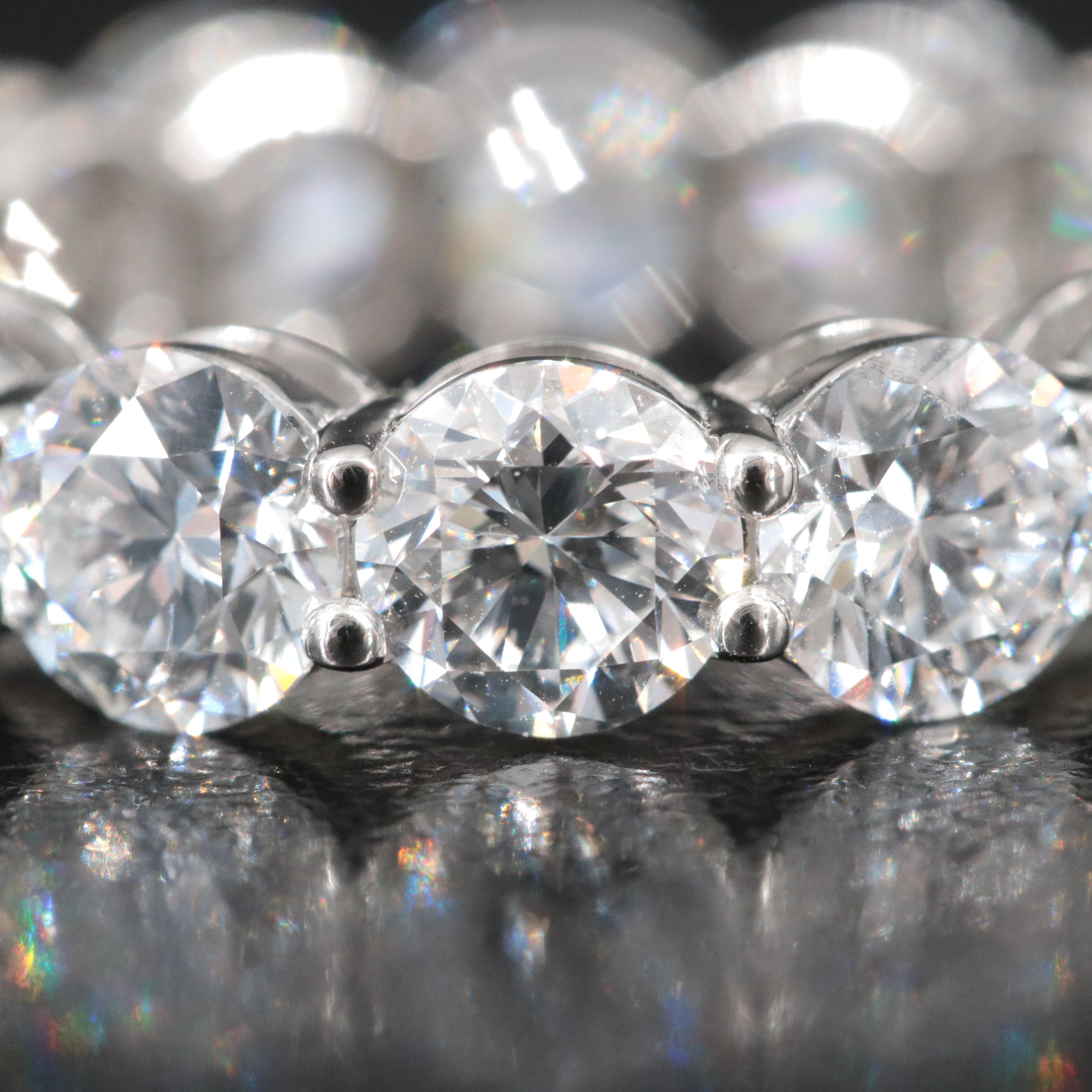 Platinum 7.18 CTW Lab Grown Diamond Eternity Band