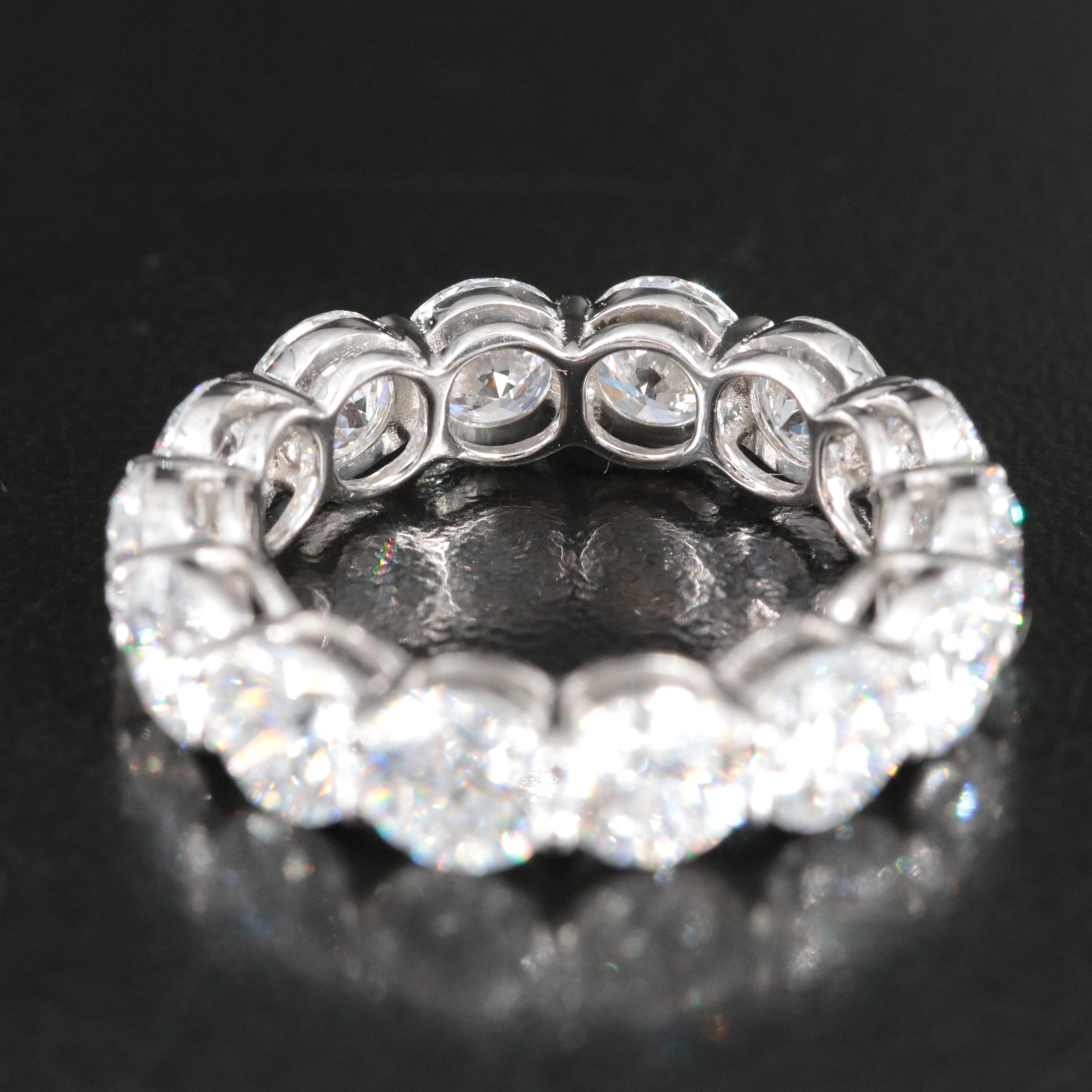 Platinum 7.18 CTW Lab Grown Diamond Eternity Band