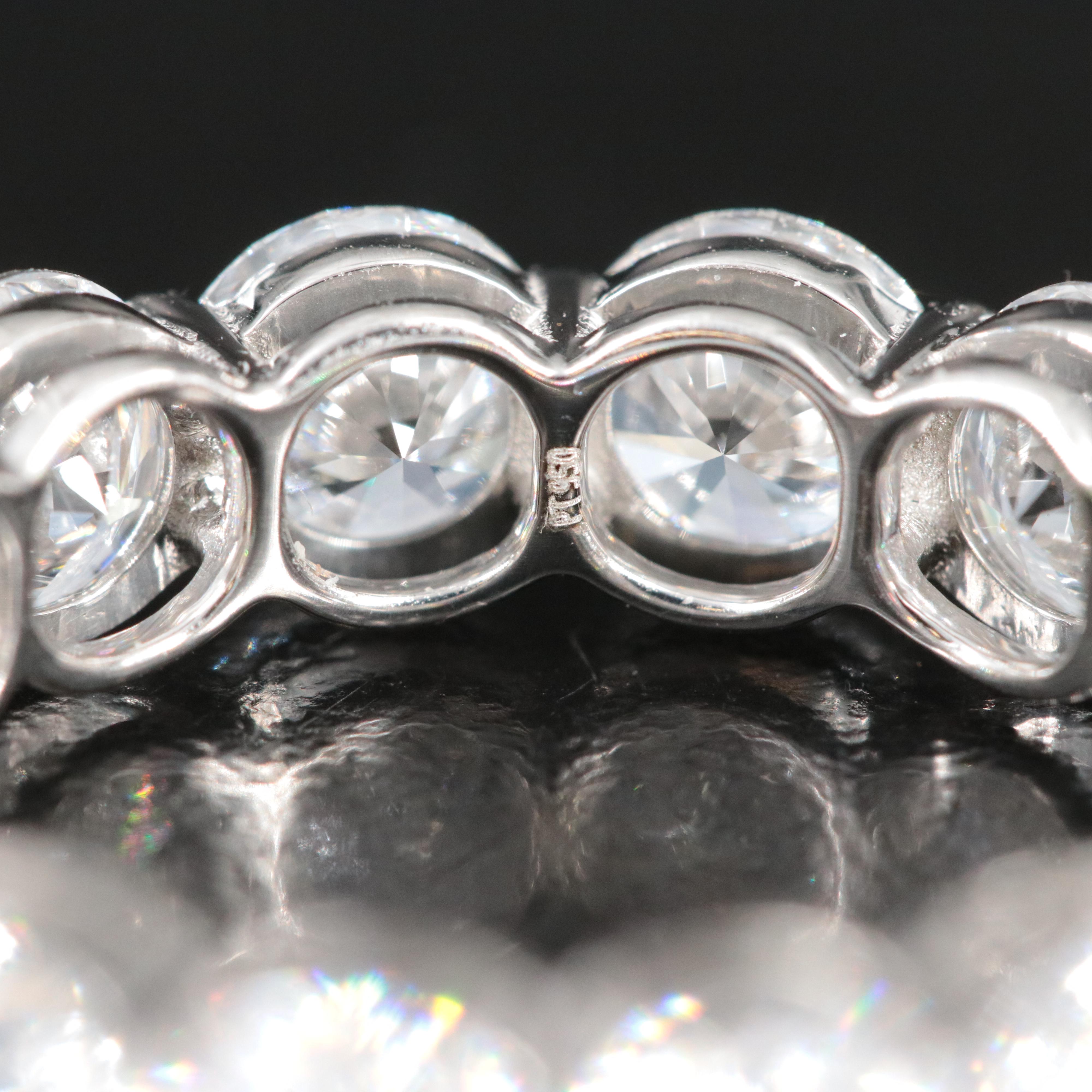 Platinum 7.18 CTW Lab Grown Diamond Eternity Band