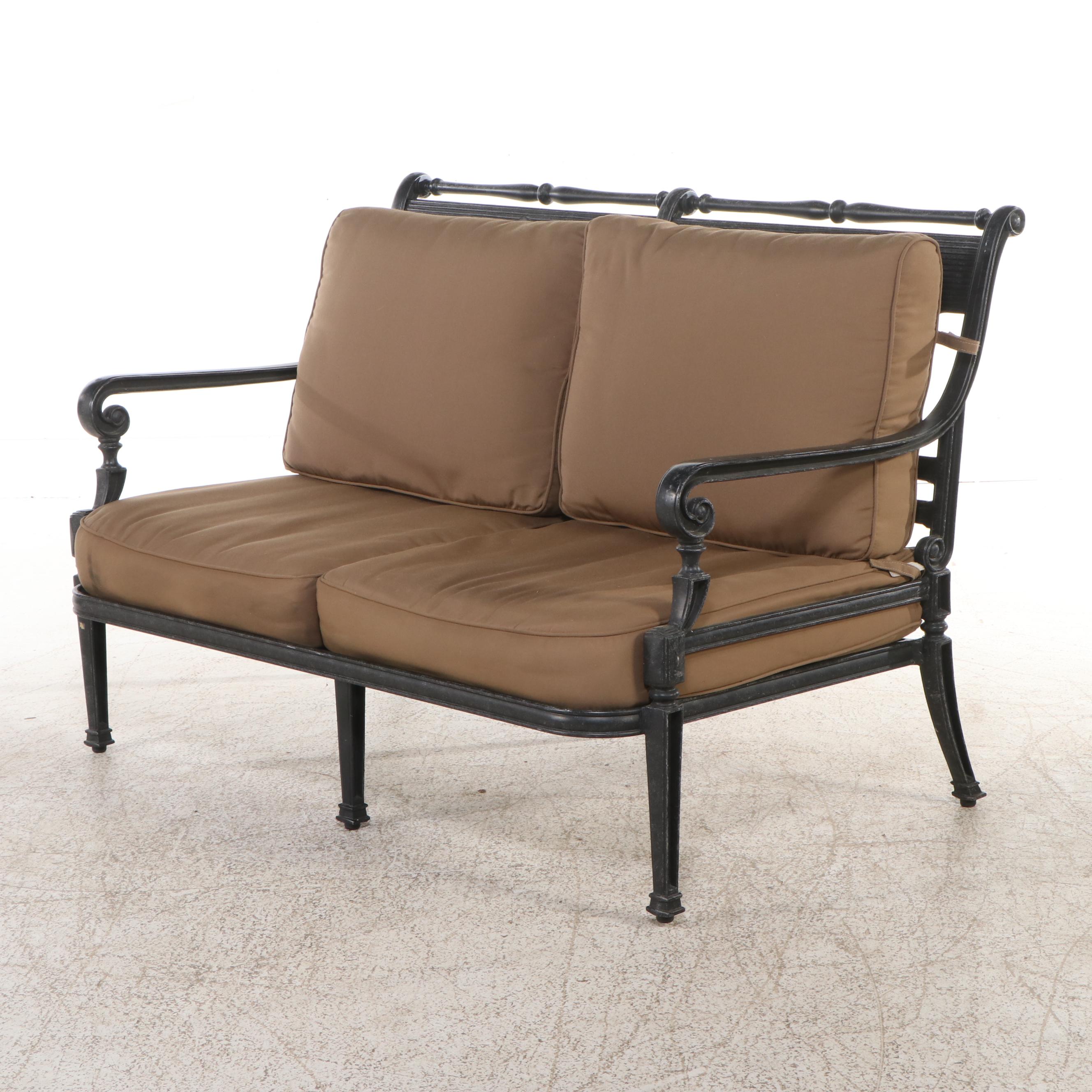 Frontgate Contemporary Cast Metal Patio Lounge Furniture