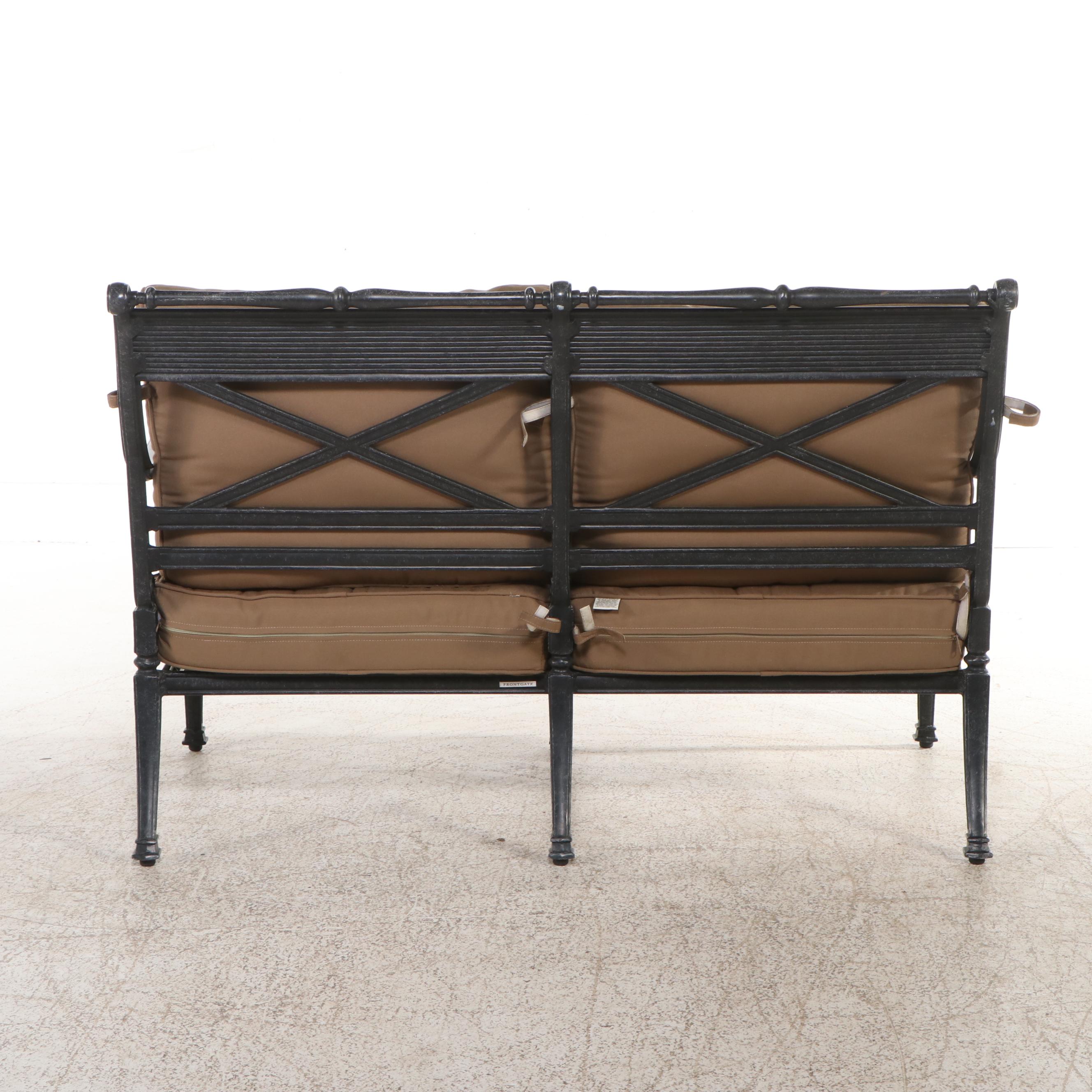 Frontgate Contemporary Cast Metal Patio Lounge Furniture