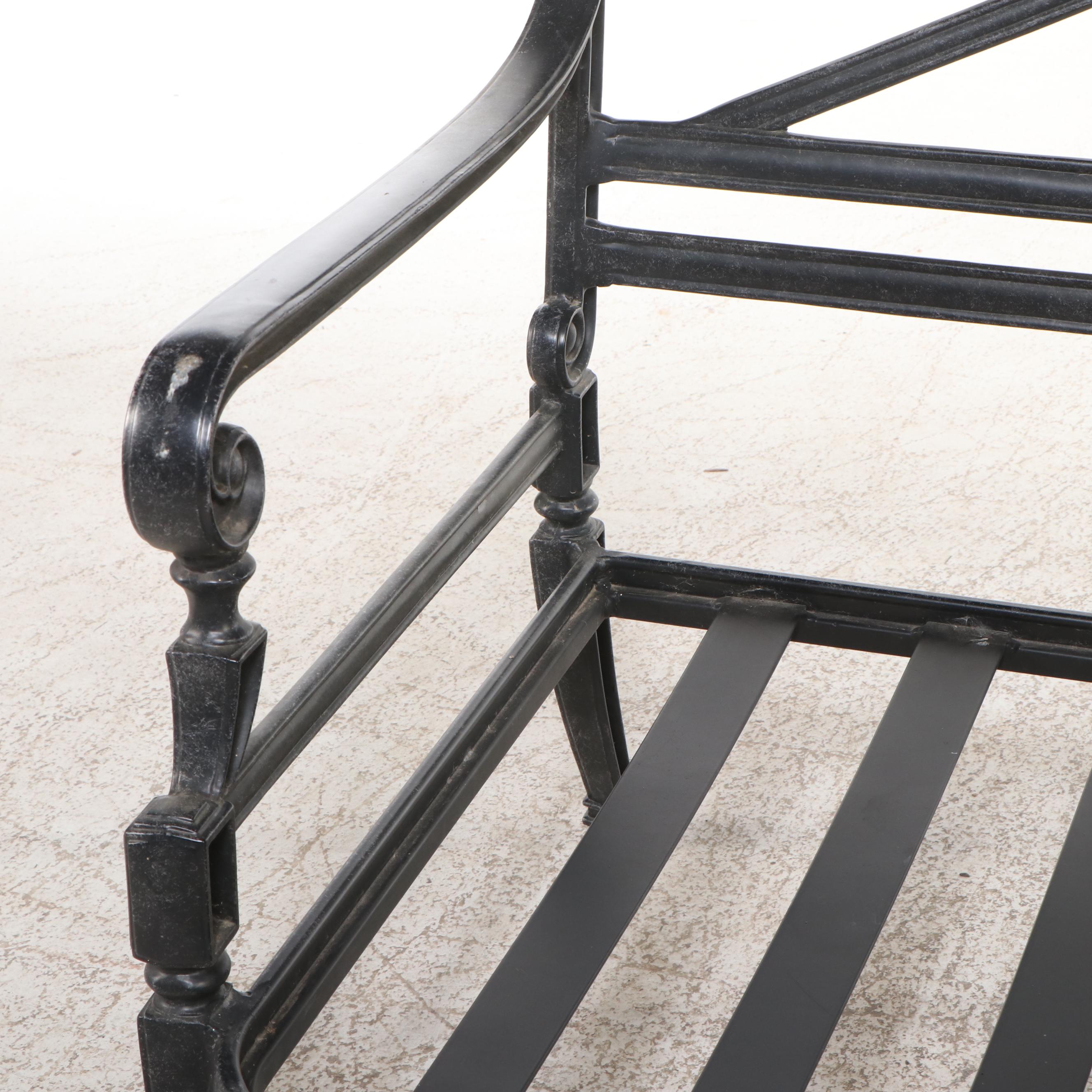 Frontgate Contemporary Cast Metal Patio Lounge Furniture