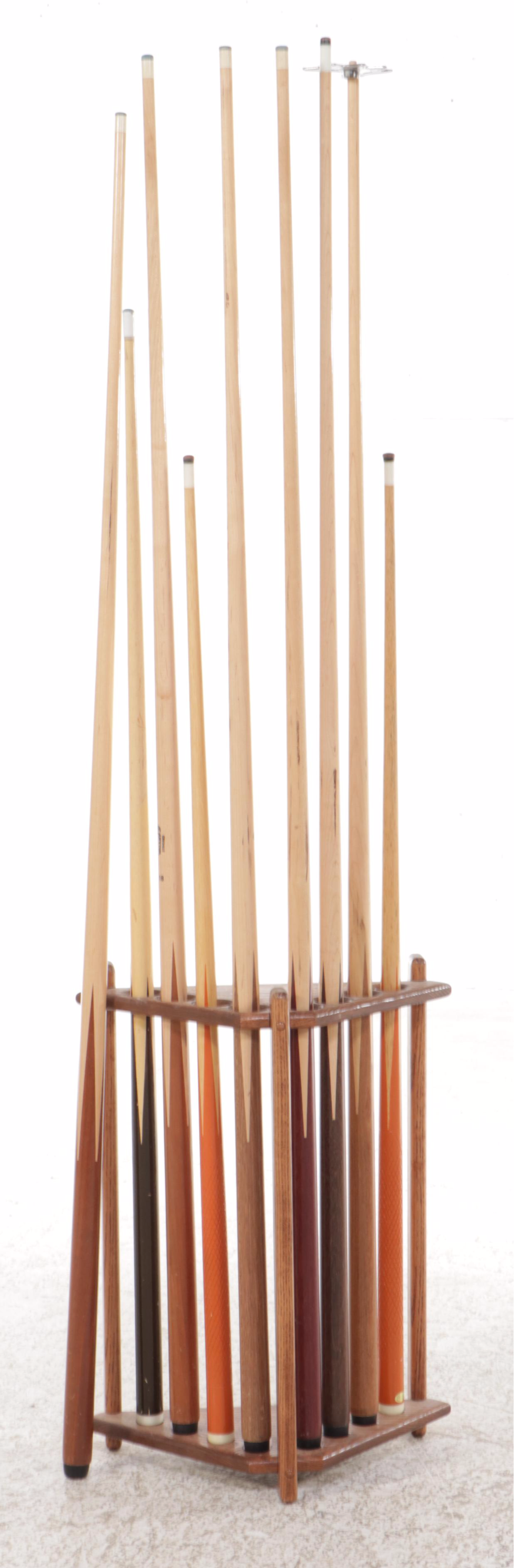 Brunswick "Madison" Slate-Top Billiards Table with Cues and Accessories