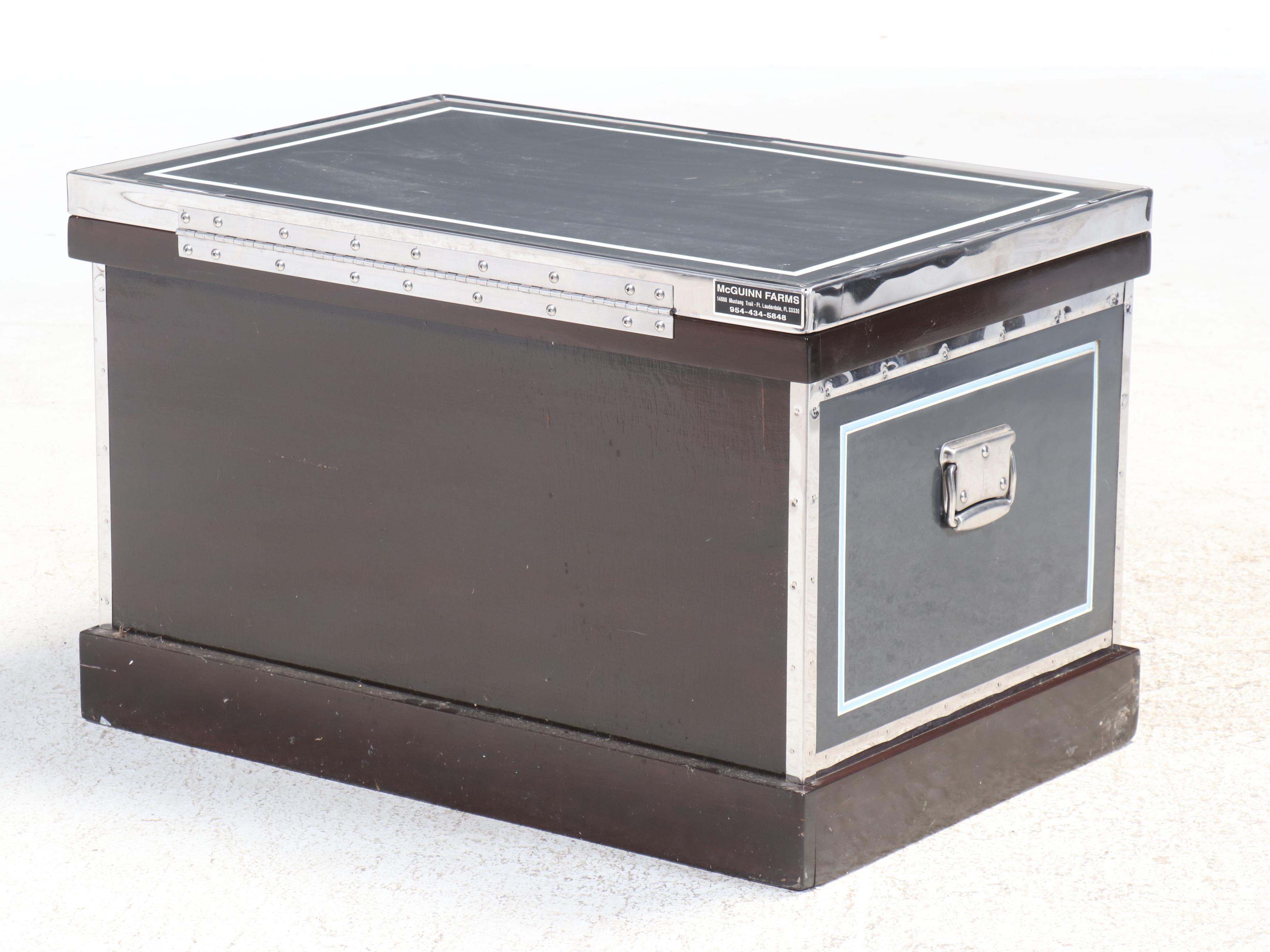 McGuinn Farms Metal Clad Horse Tack Chest