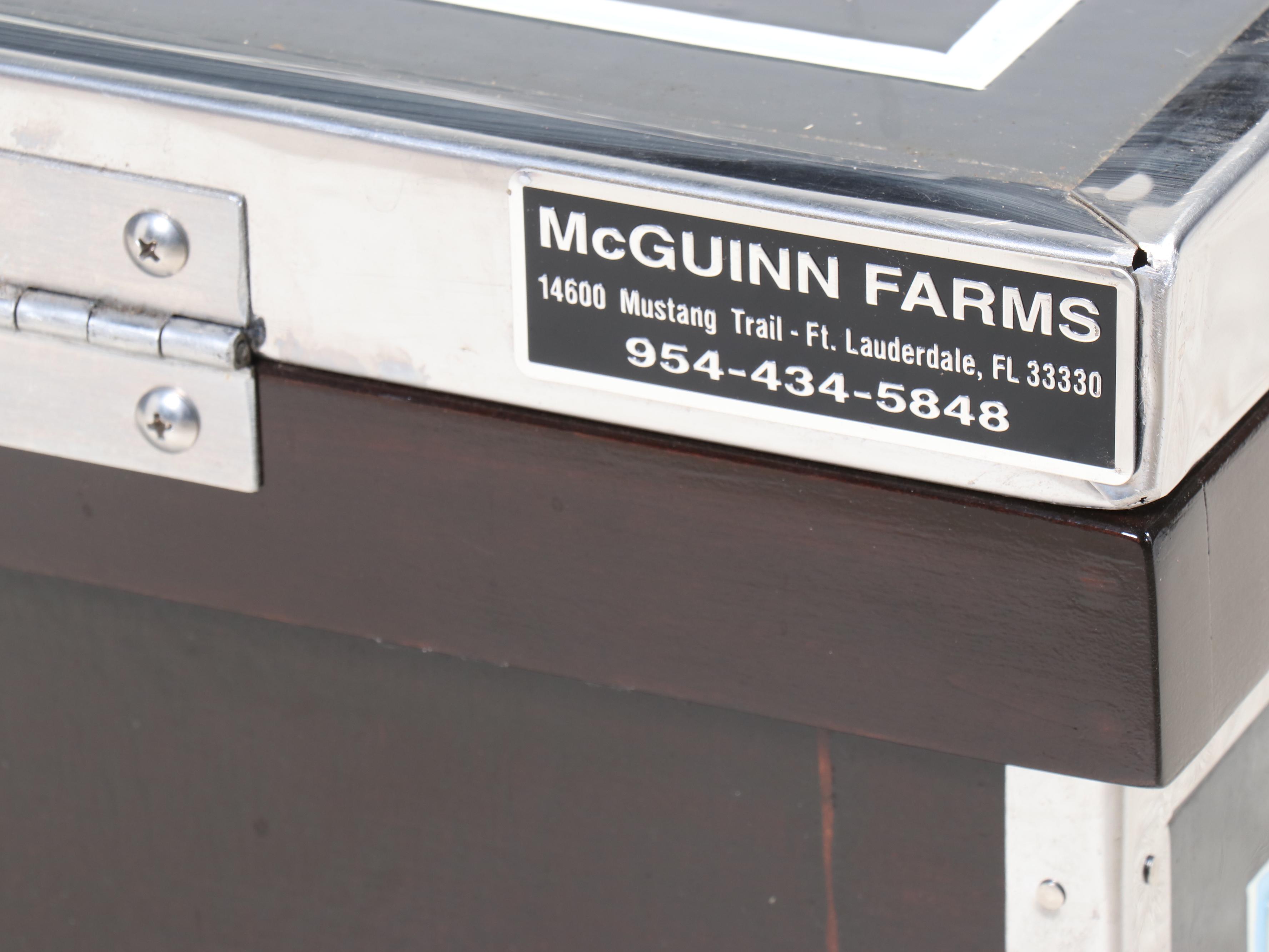McGuinn Farms Metal Clad Horse Tack Chest