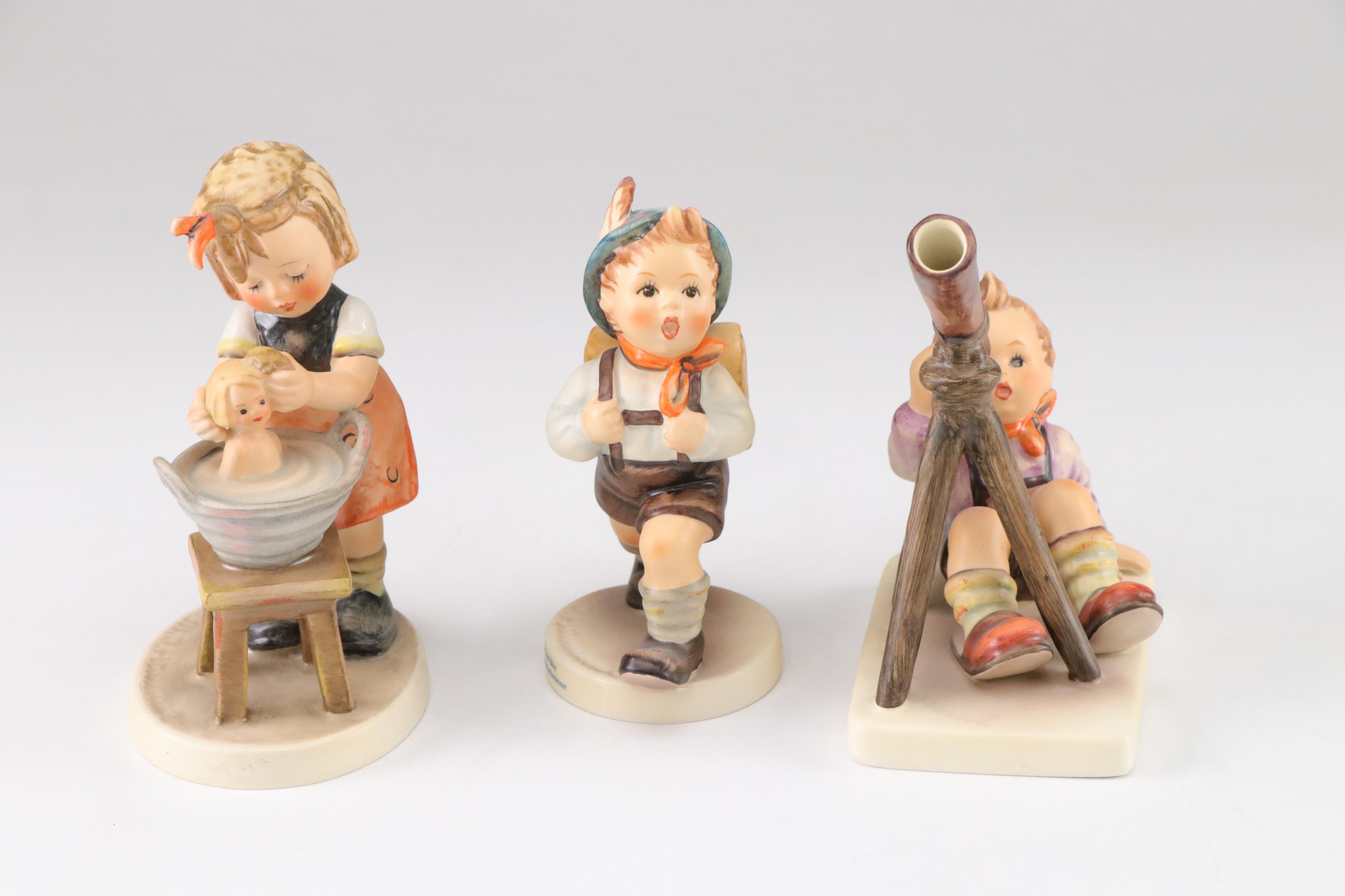 Goebel "Doll Bath," "School Boy" & More Porcelain Hummel Figurines