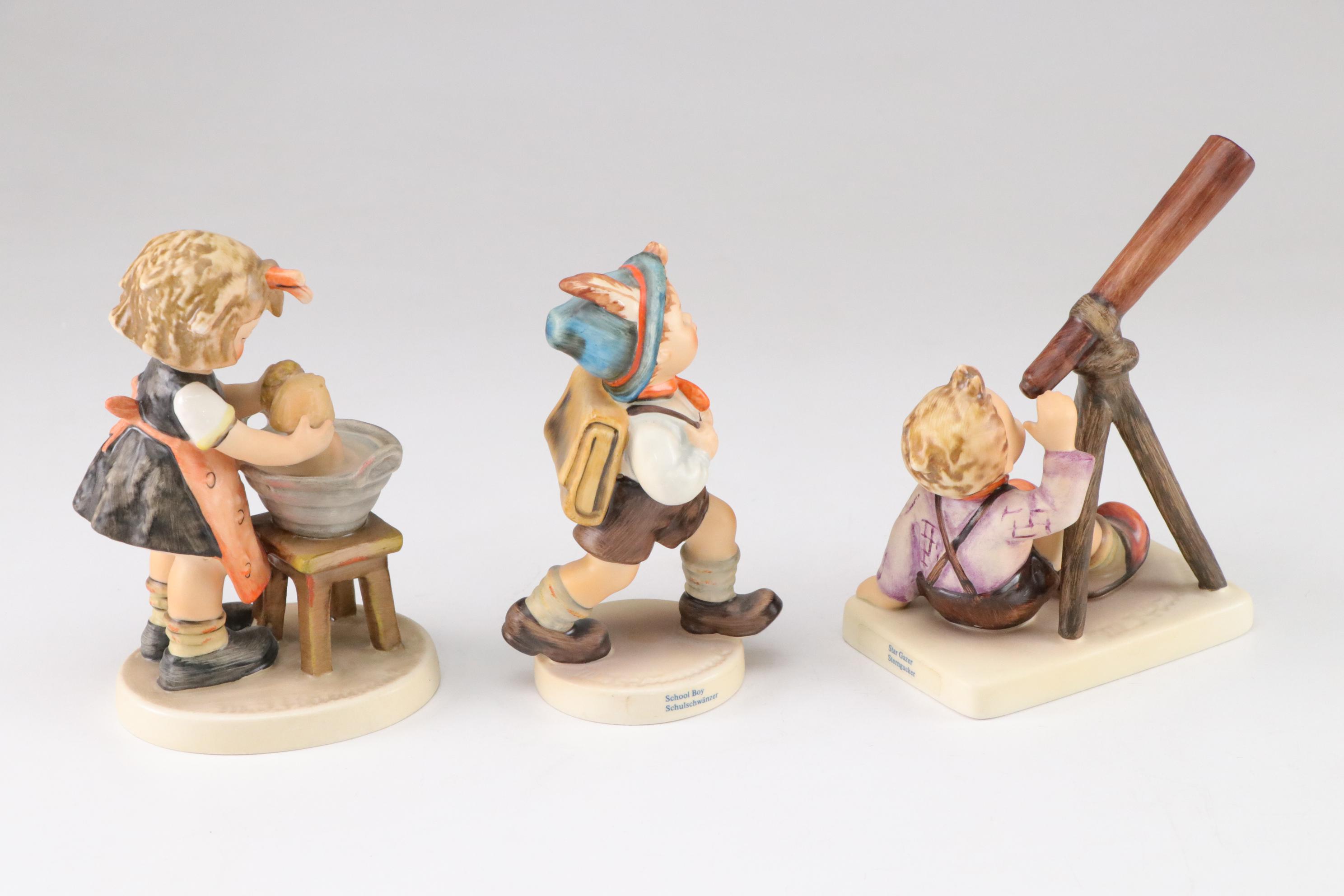 Goebel "Doll Bath," "School Boy" & More Porcelain Hummel Figurines