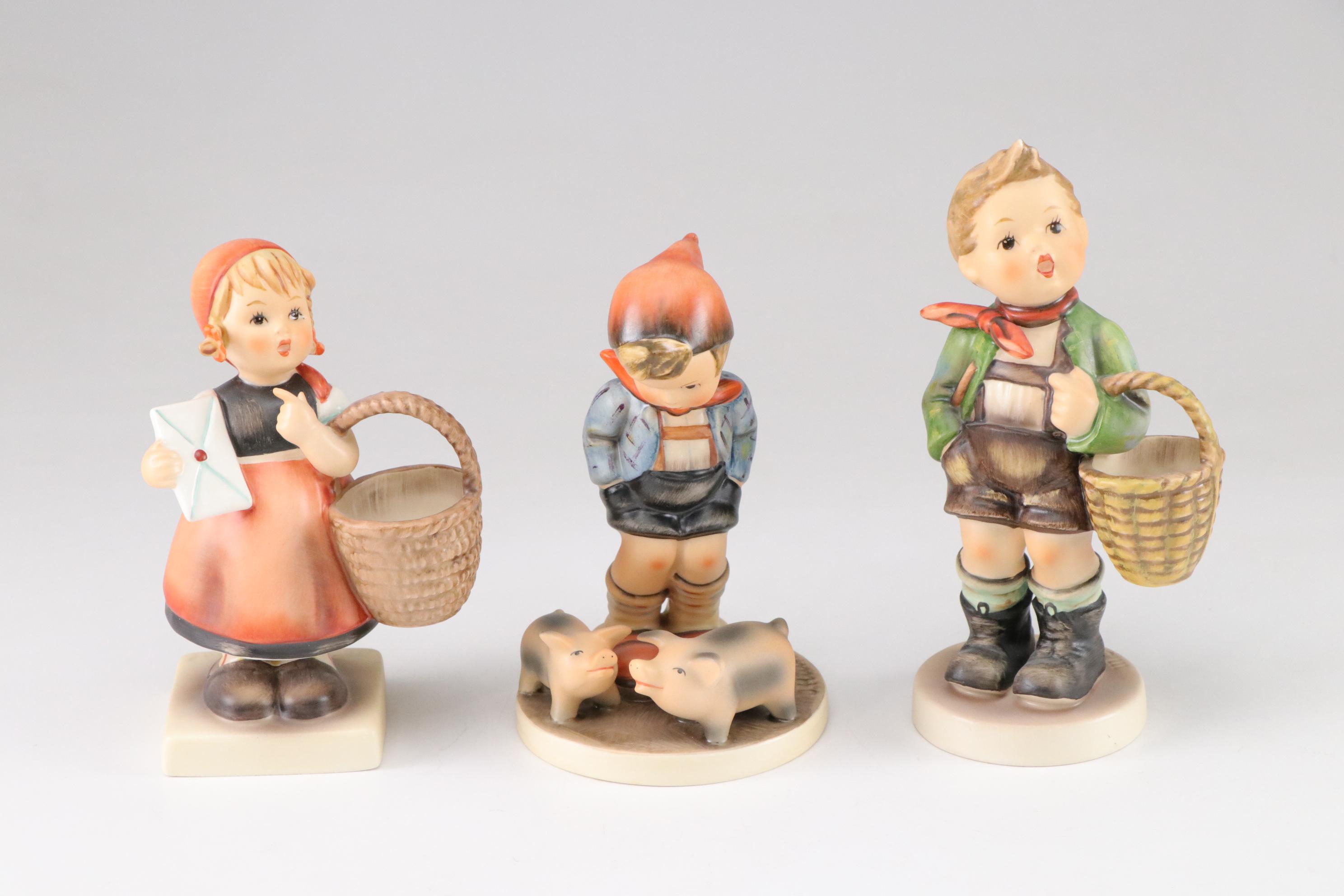 Goebel "Doll Bath," "School Boy" & More Porcelain Hummel Figurines