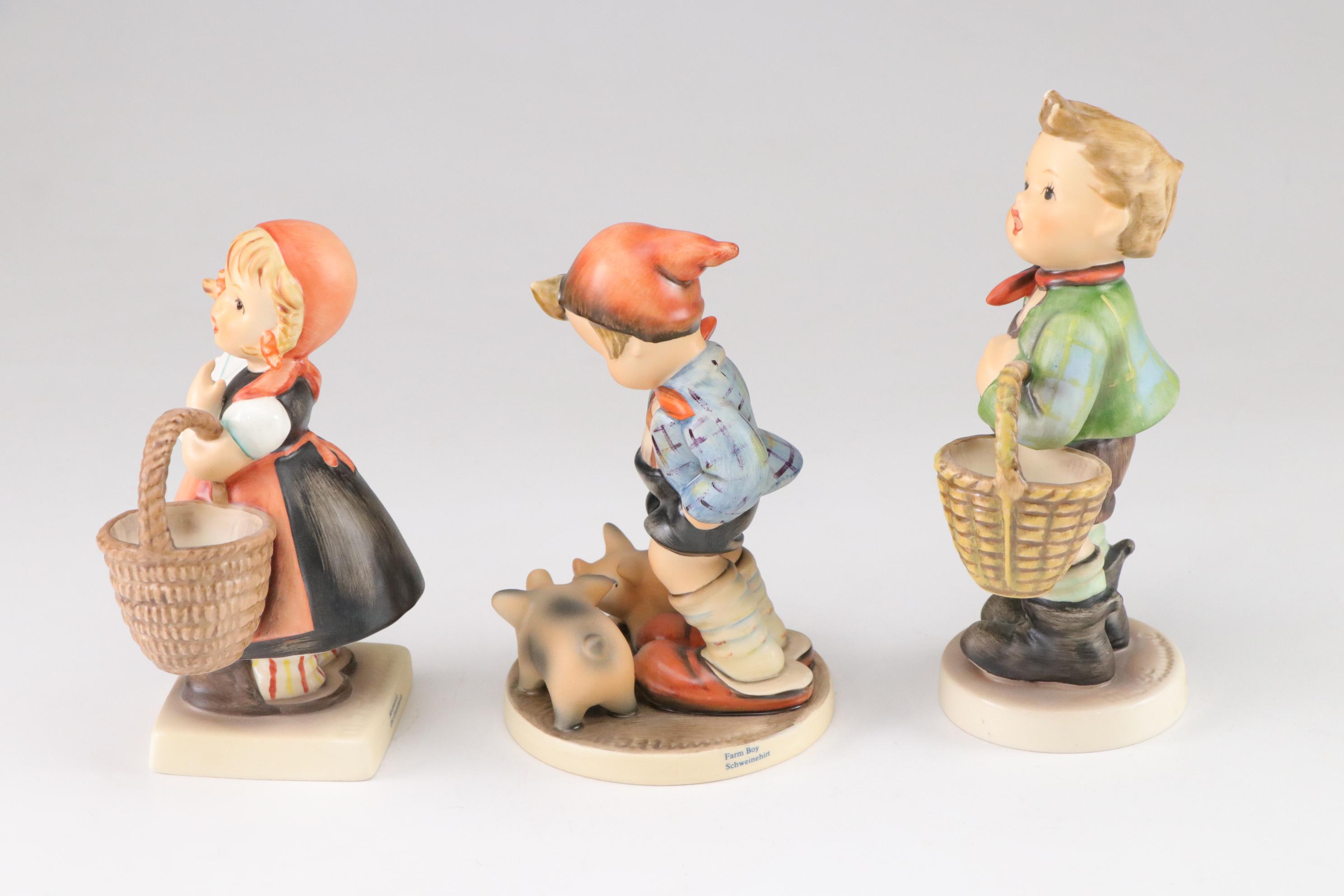 Goebel "Doll Bath," "School Boy" & More Porcelain Hummel Figurines