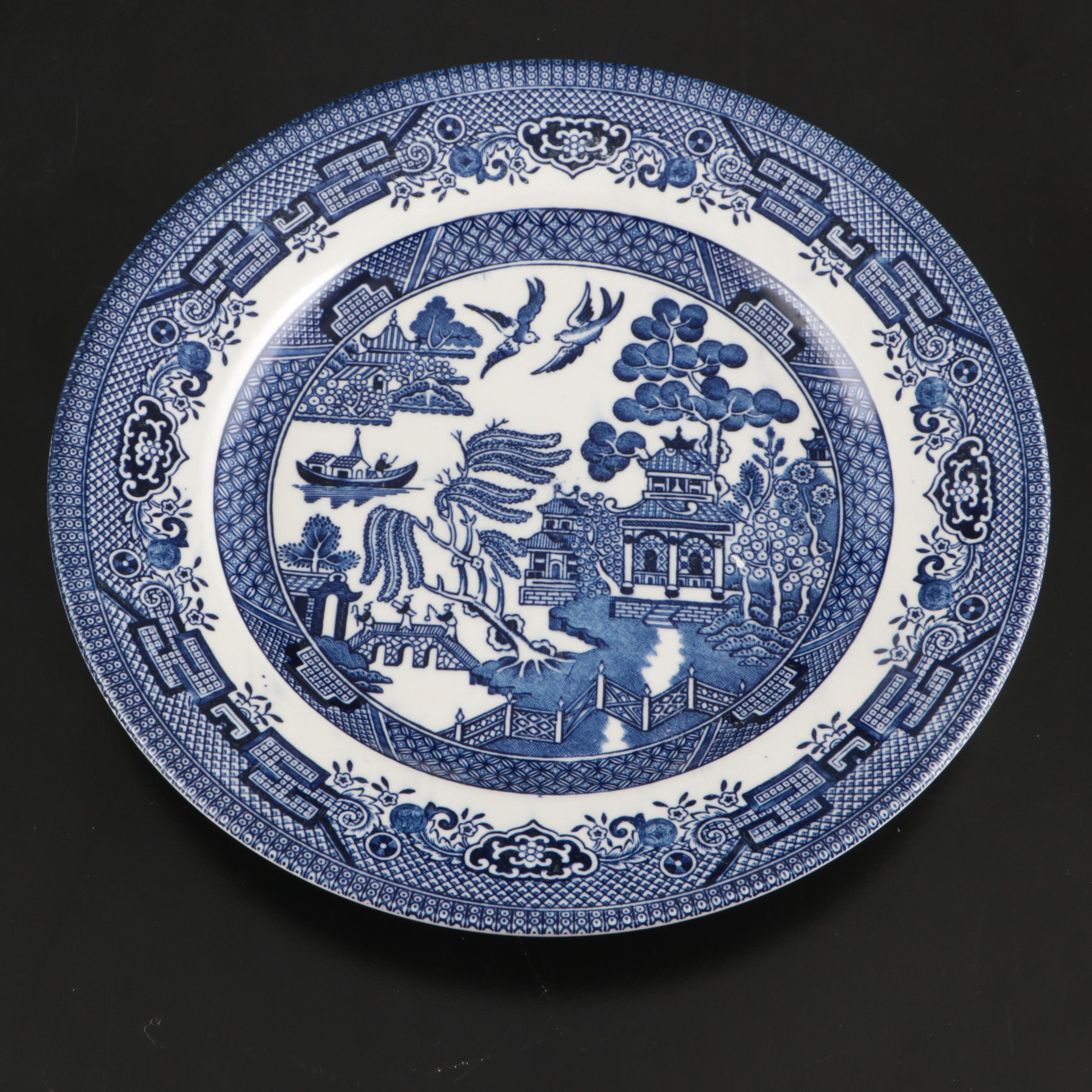 Churchill "Willow Blue" Ceramic Chinoiserie Dinnerware
