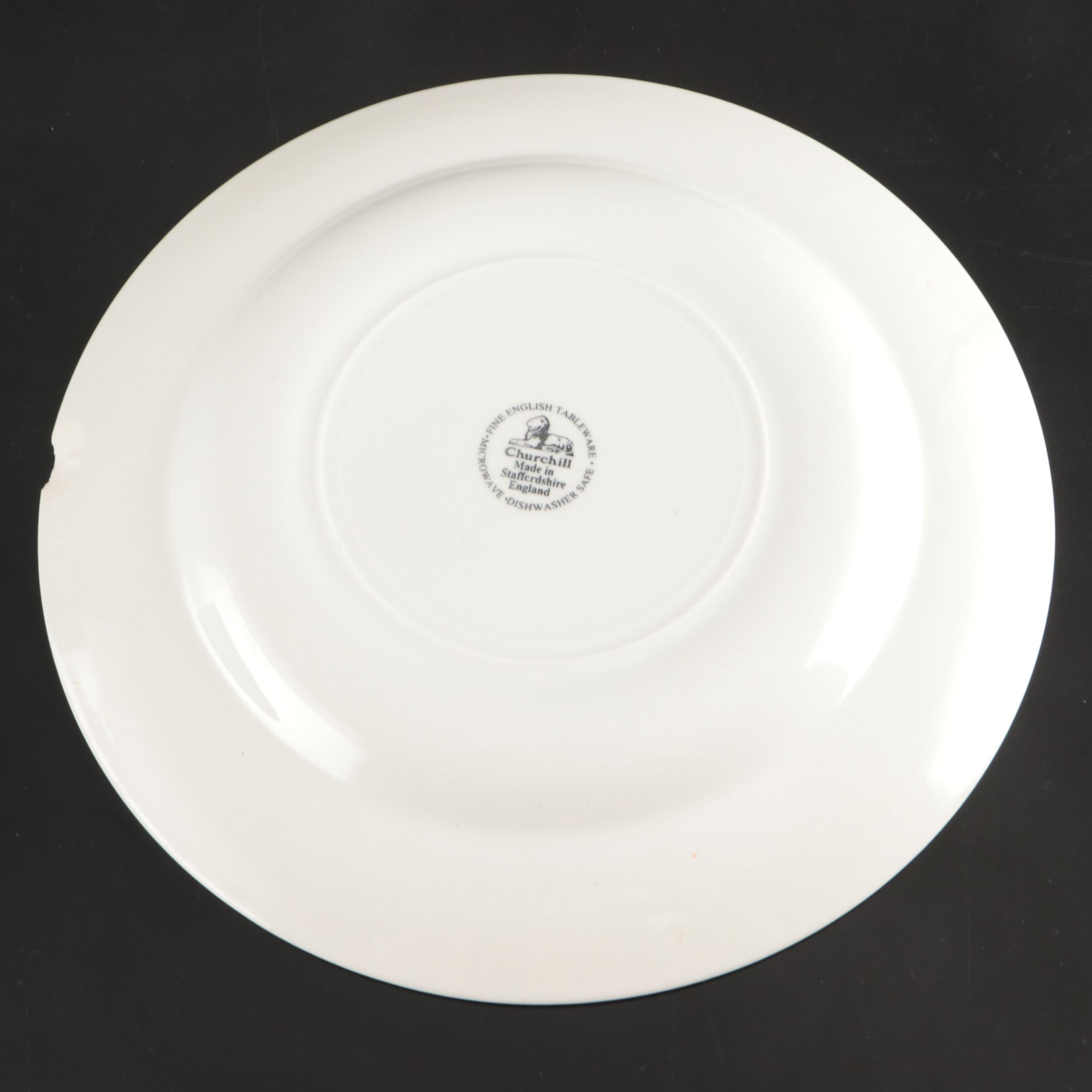 Churchill "Willow Blue" Ceramic Chinoiserie Dinnerware