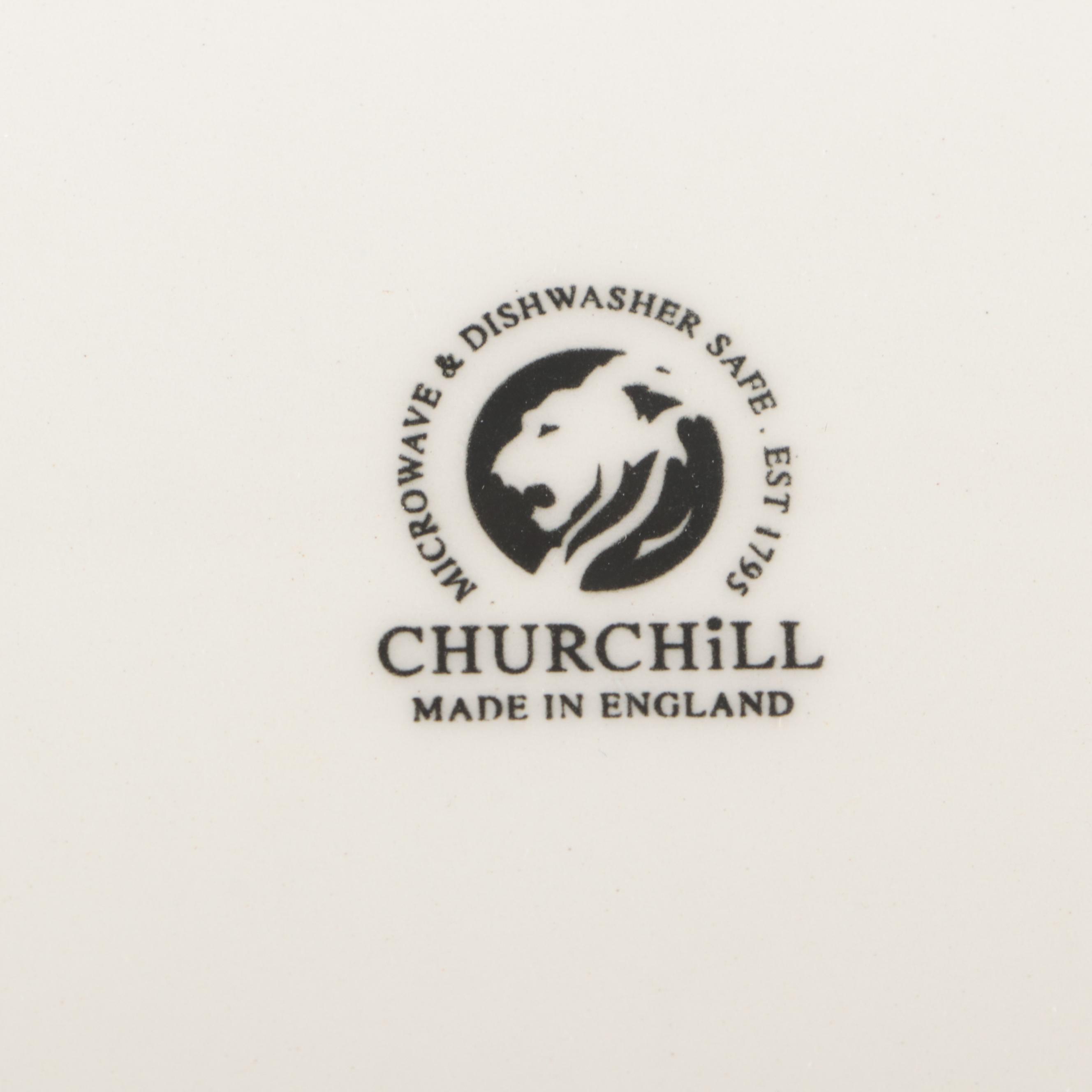 Churchill "Willow Blue" Ceramic Chinoiserie Dinnerware