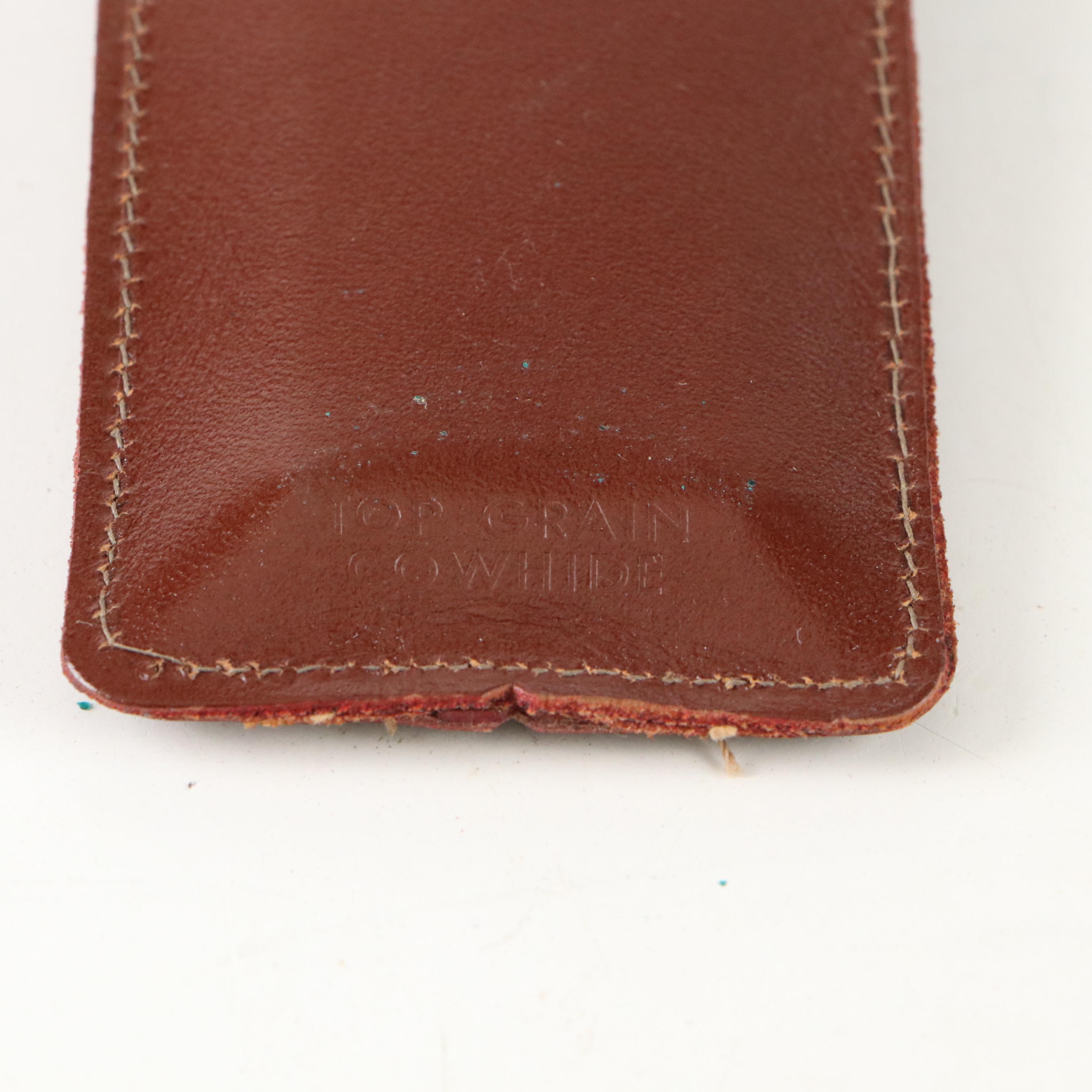 Dietzgen Metal Style M and Post Slide Rules with Leather Cases