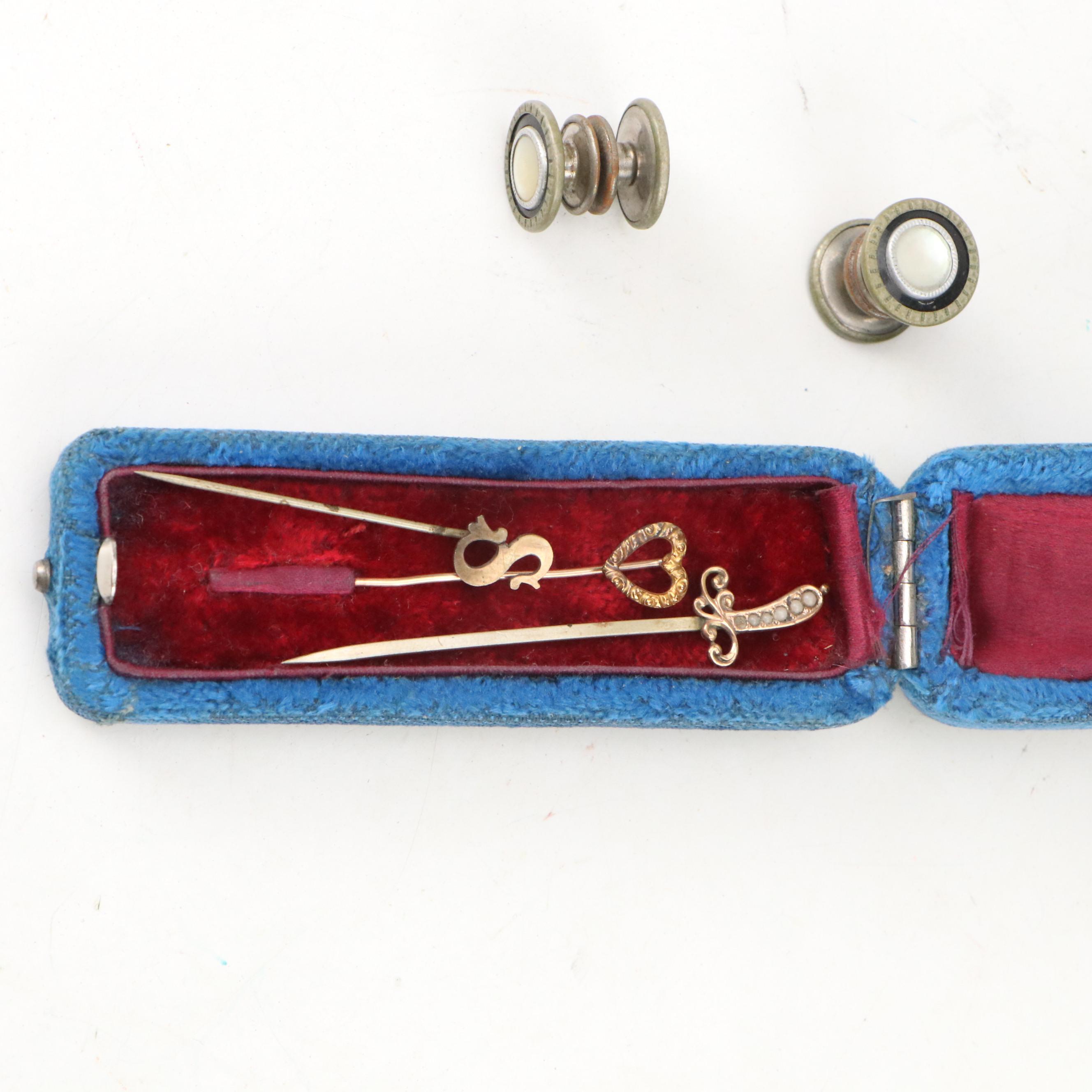 Dietzgen Metal Style M and Post Slide Rules with Leather Cases