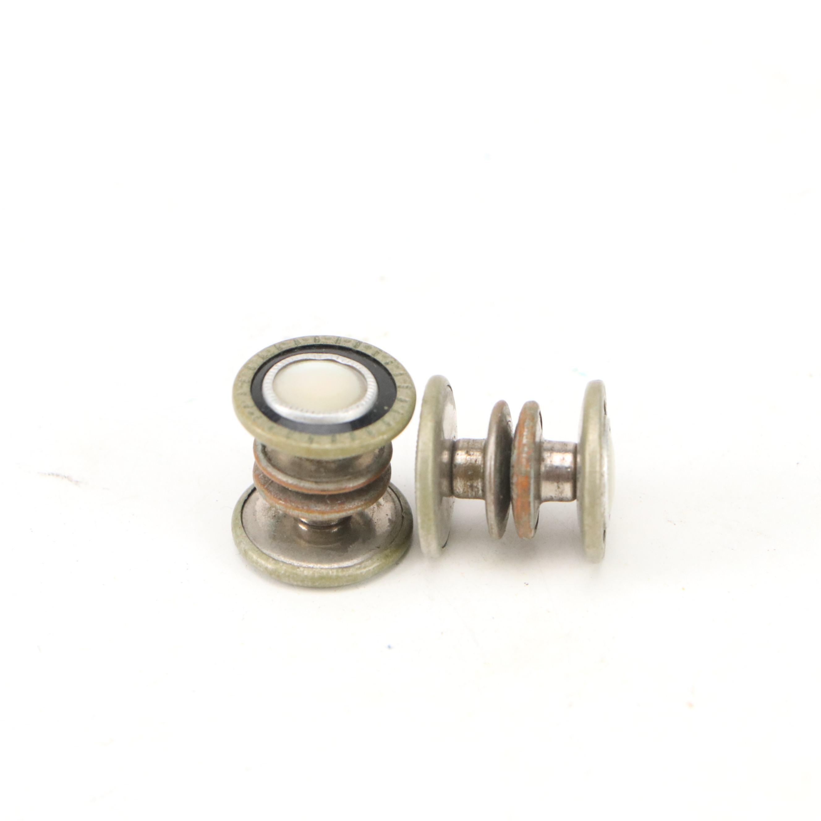 Dietzgen Metal Style M and Post Slide Rules with Leather Cases