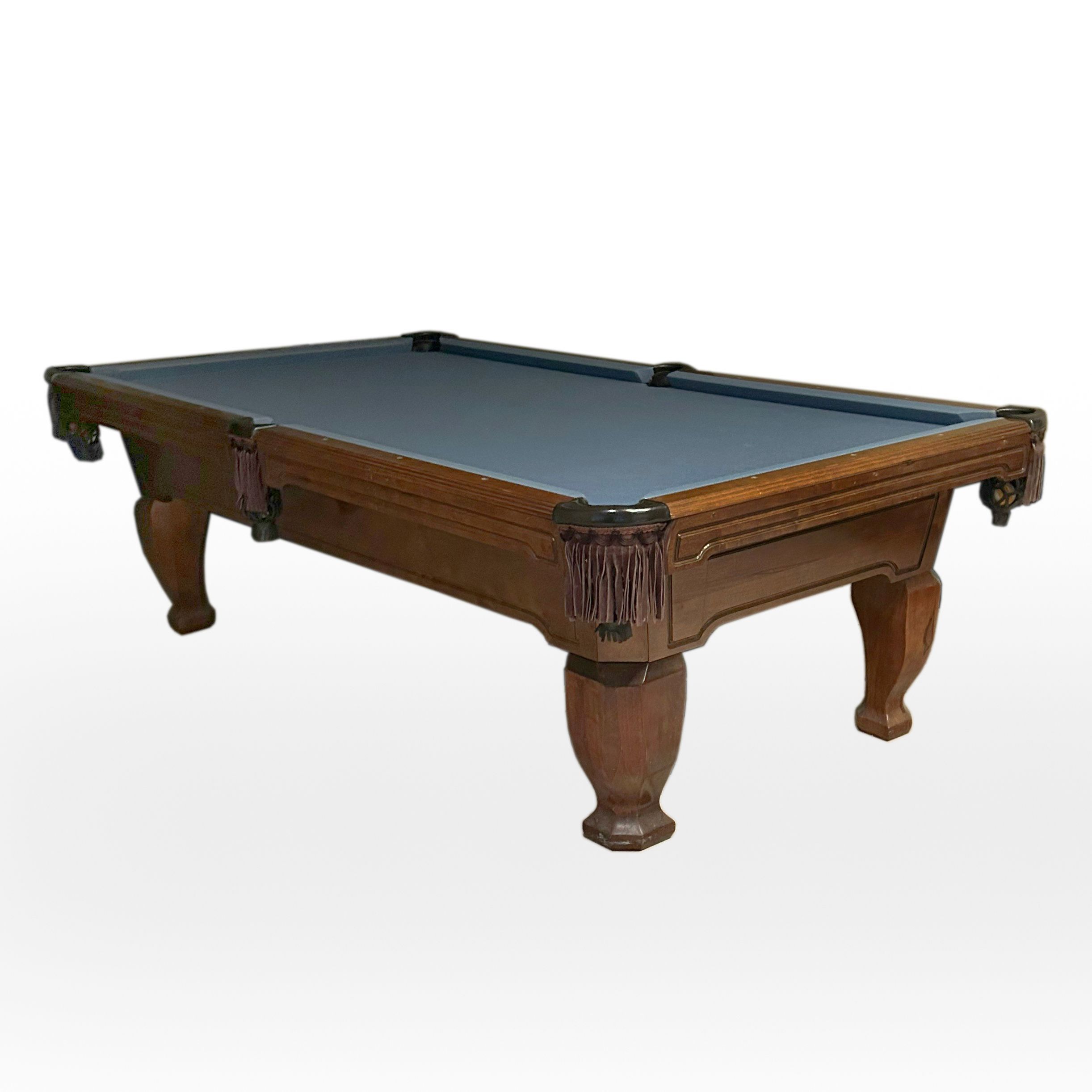 Brunswick "Madison" Slate-Top Billiards Table with Cues and Accessories