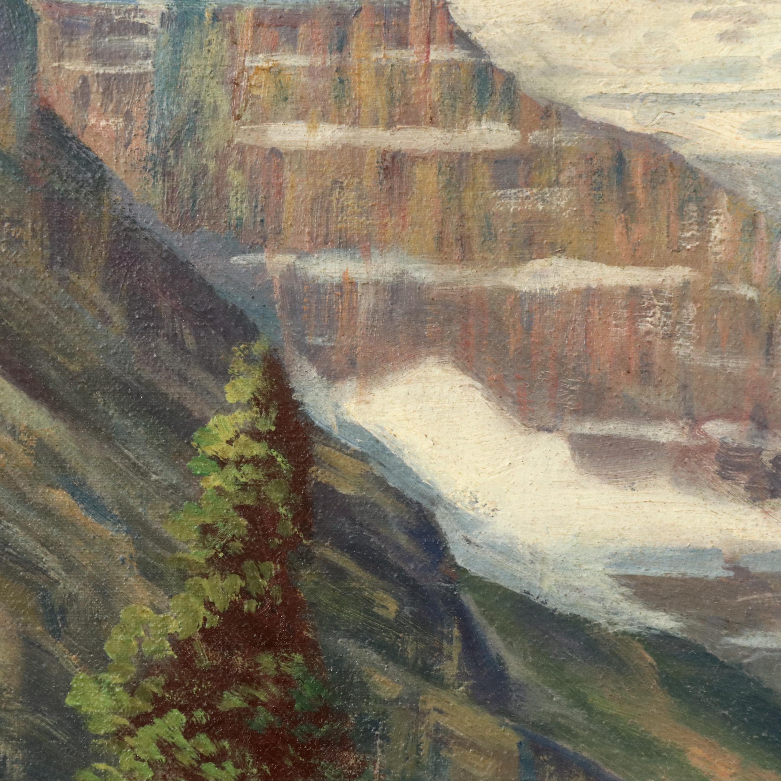 Andreas Roth California Landscape Oil Painting, 1948