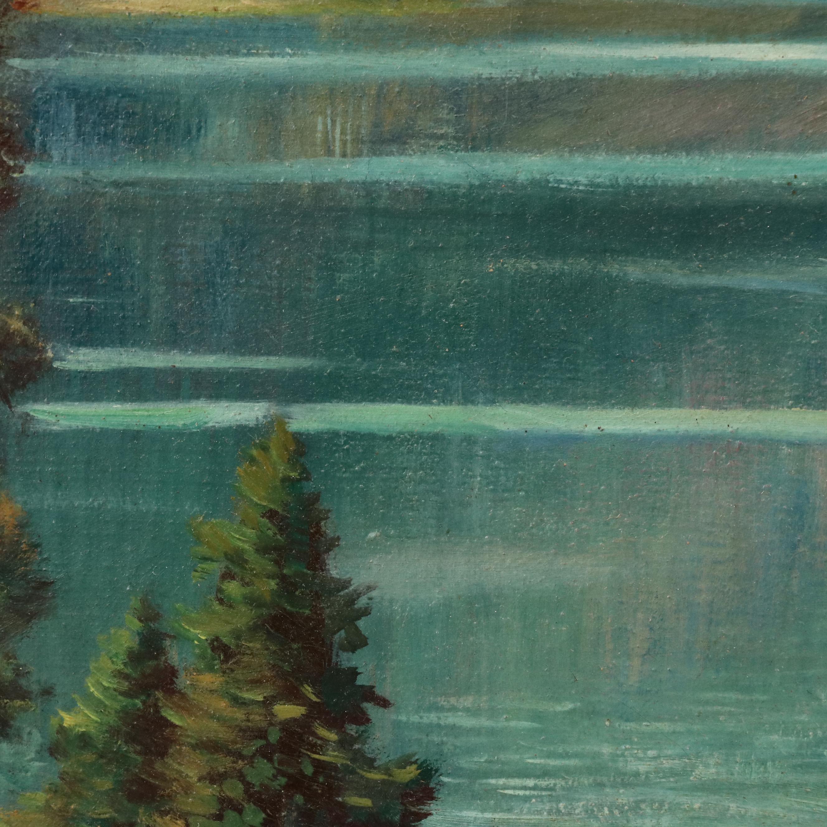 Andreas Roth California Landscape Oil Painting, 1948