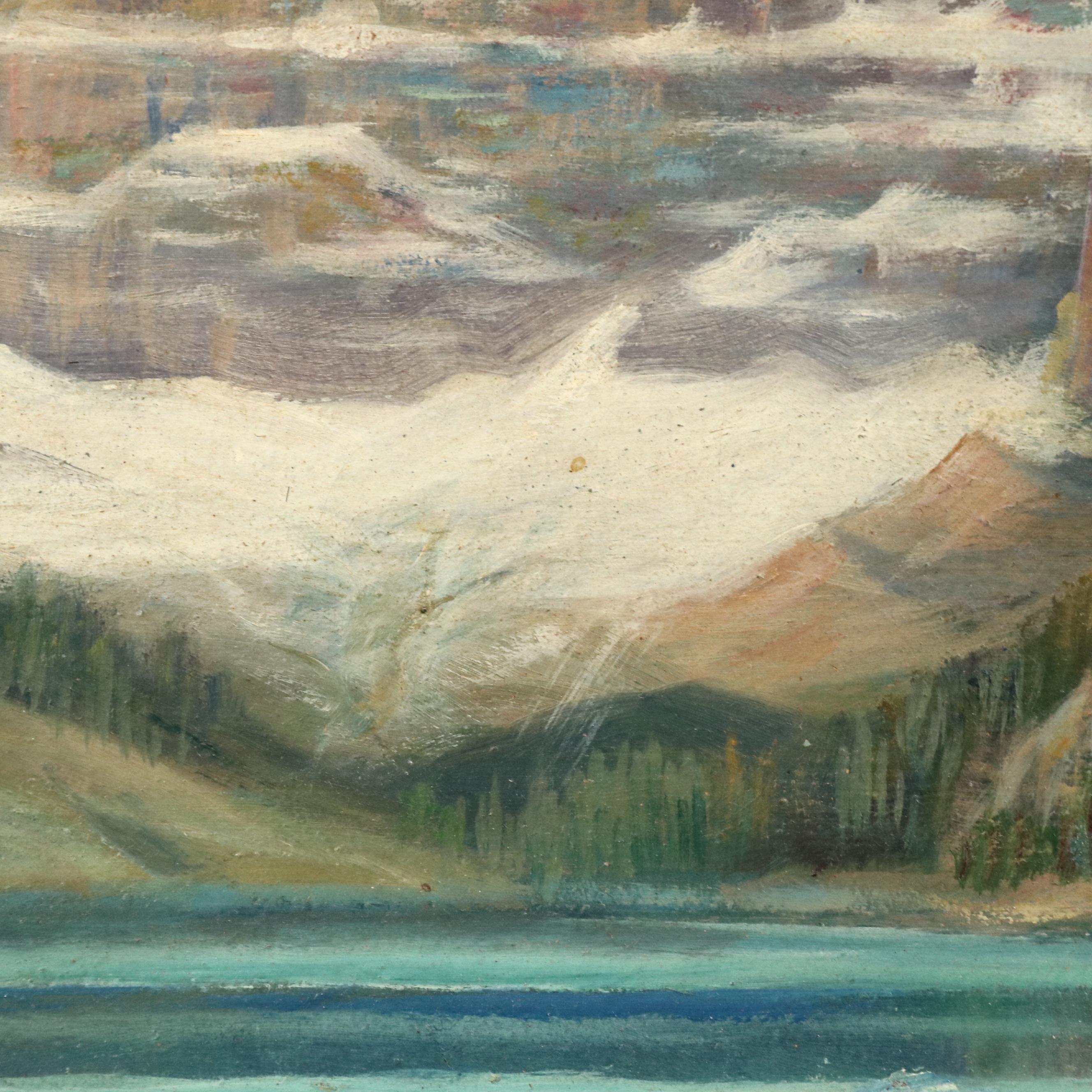 Andreas Roth California Landscape Oil Painting, 1948