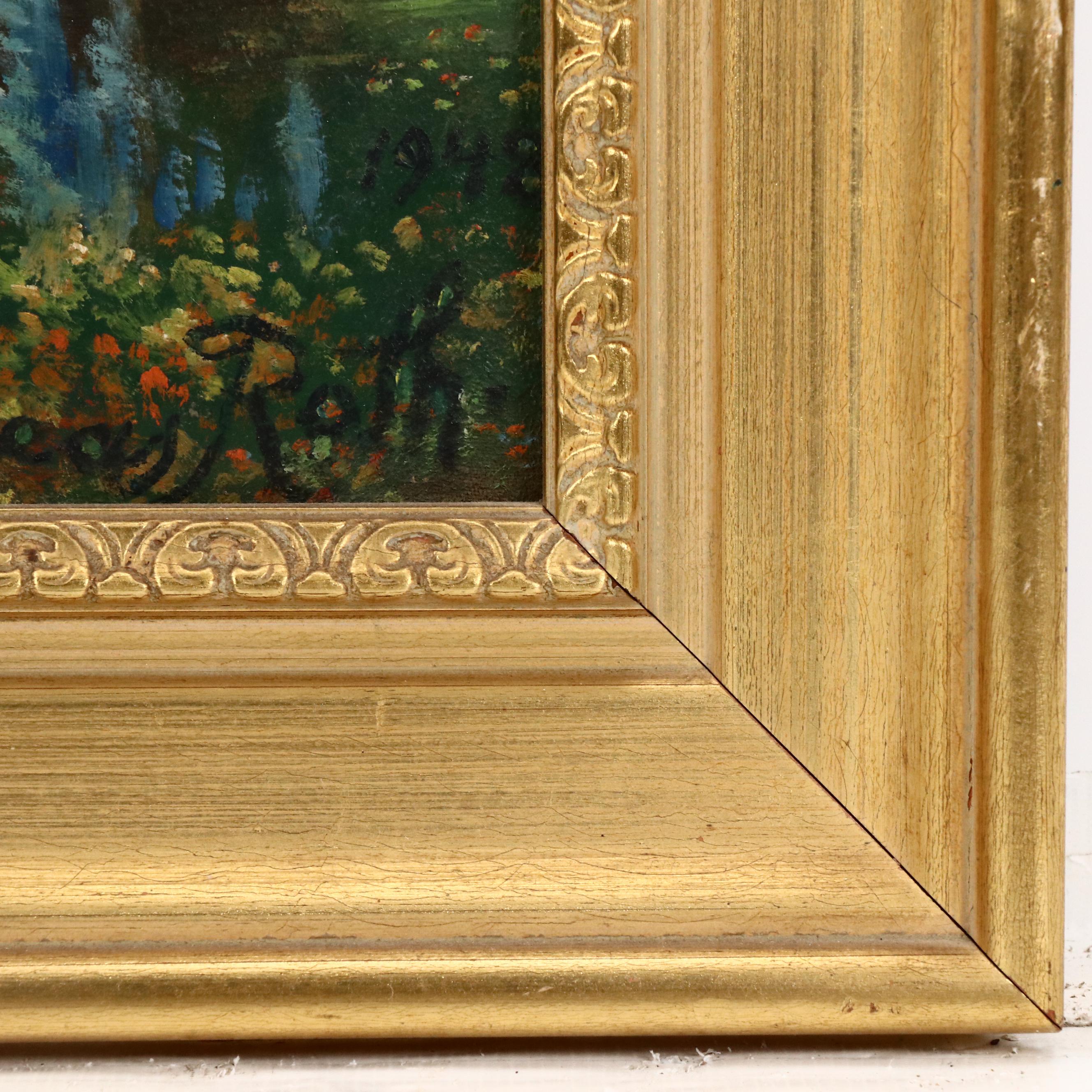 Andreas Roth California Landscape Oil Painting, 1948