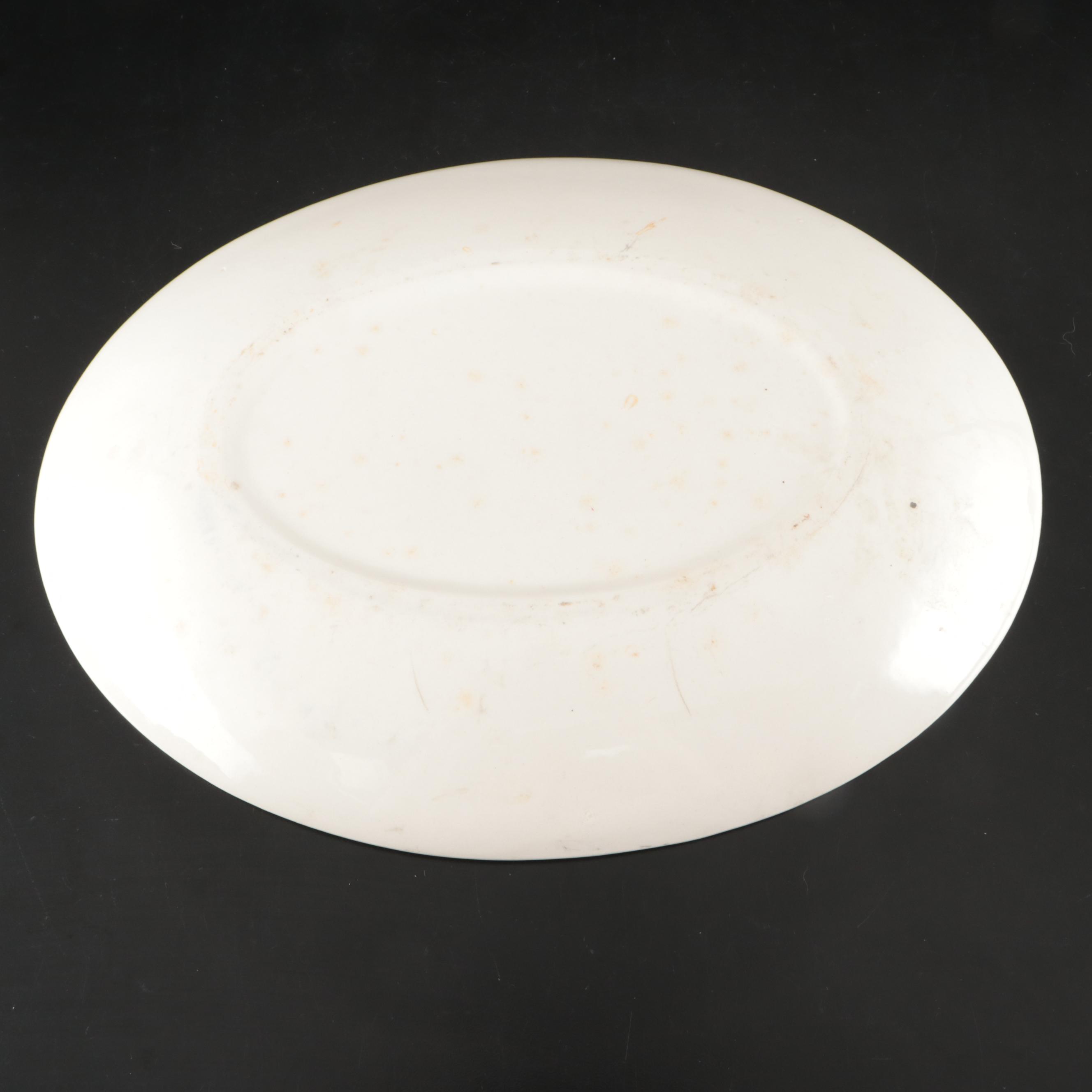 Mason's "Red Willow" Ironstone Jar with Churchill "Willow Rosa" Dinnerware