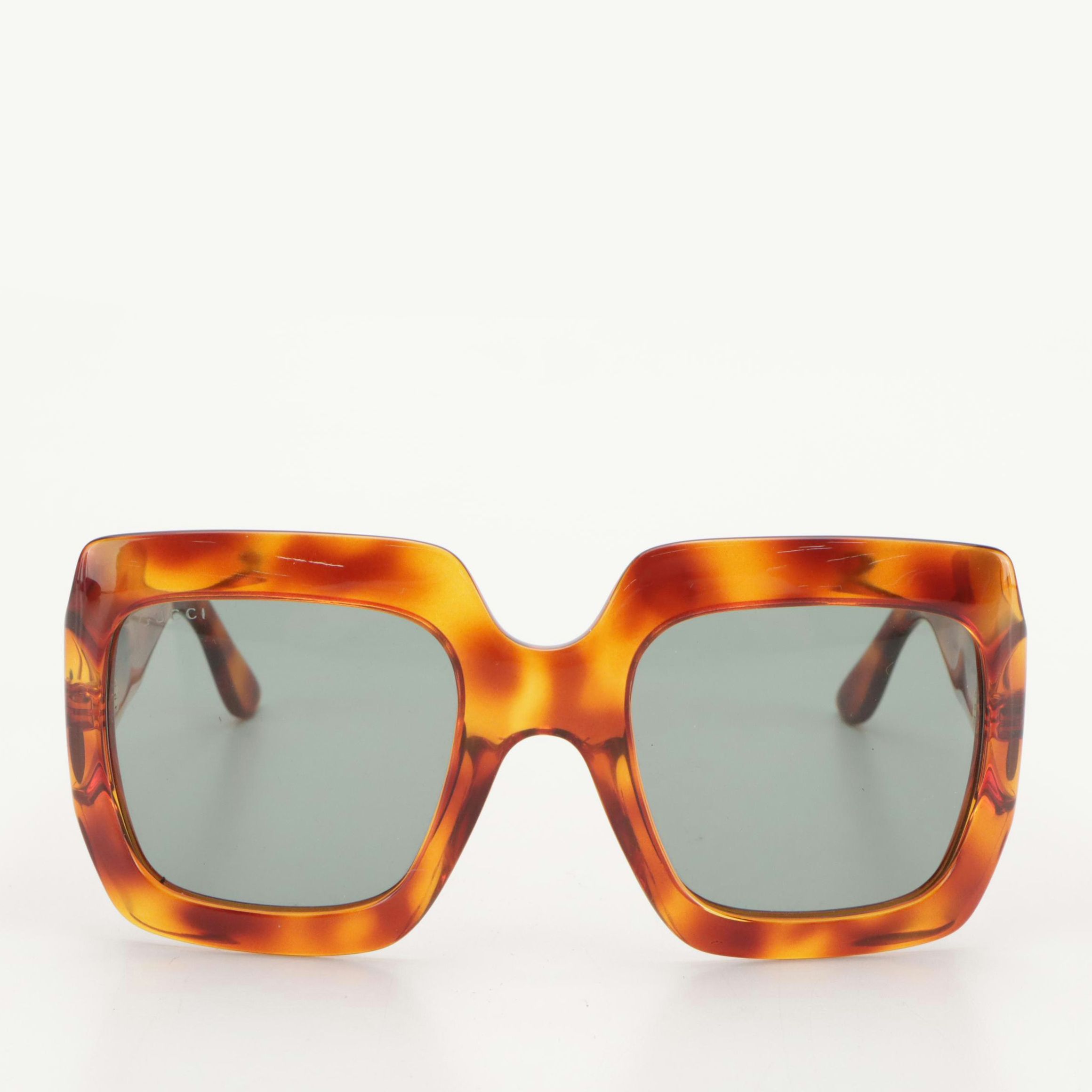 Gucci GG0053S Oversized Square Polarized Sunglasses with Case