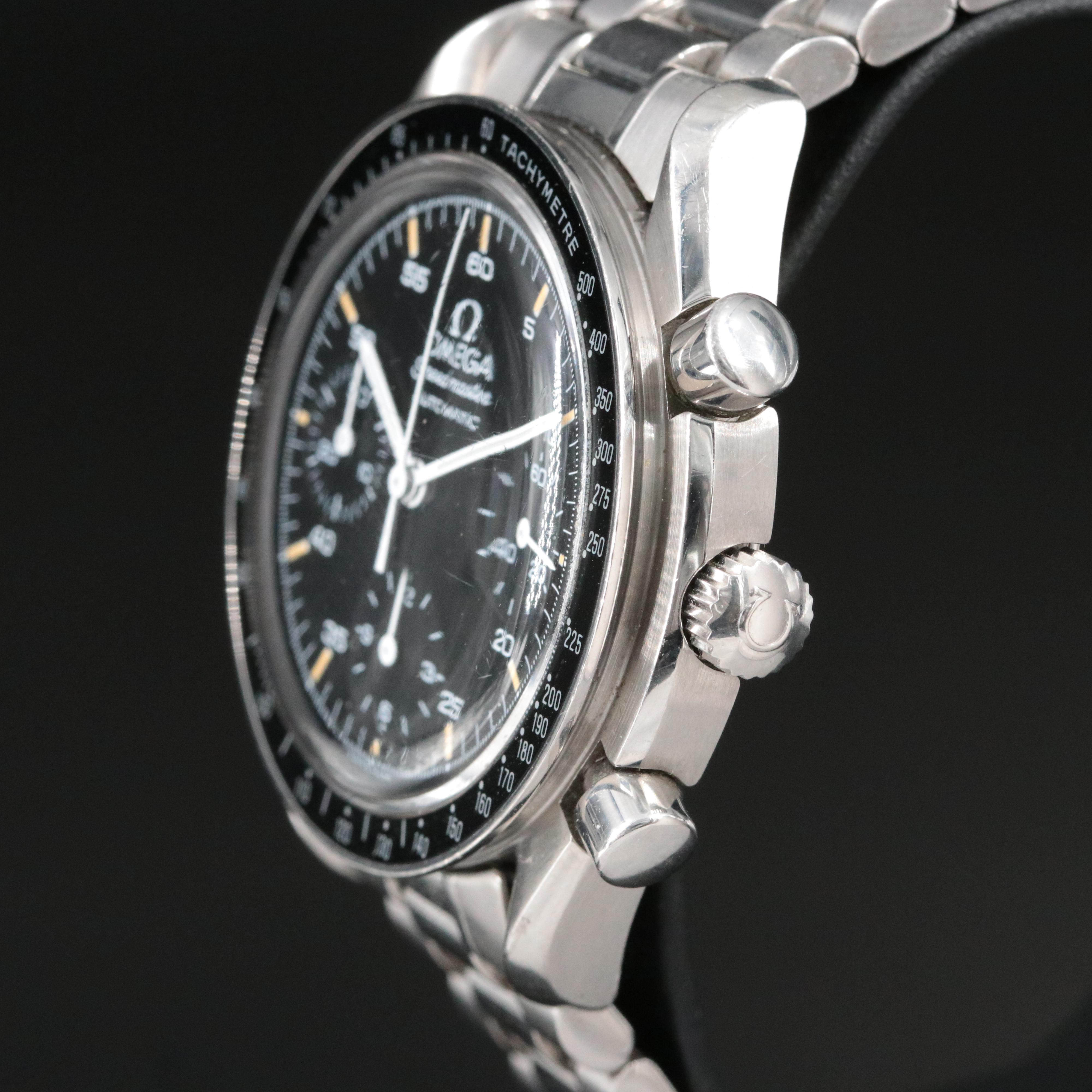 1999 Omega Speedmaster Reduced 39mm Automatic Chronograph Watch