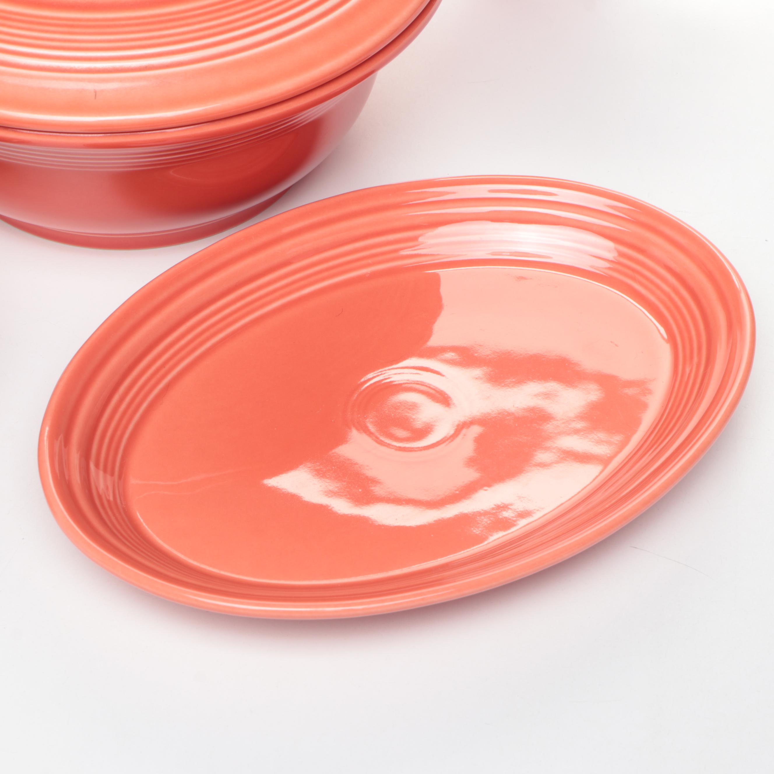 Homer Laughlin "Fiesta" Persimmon Tableware and Accessories