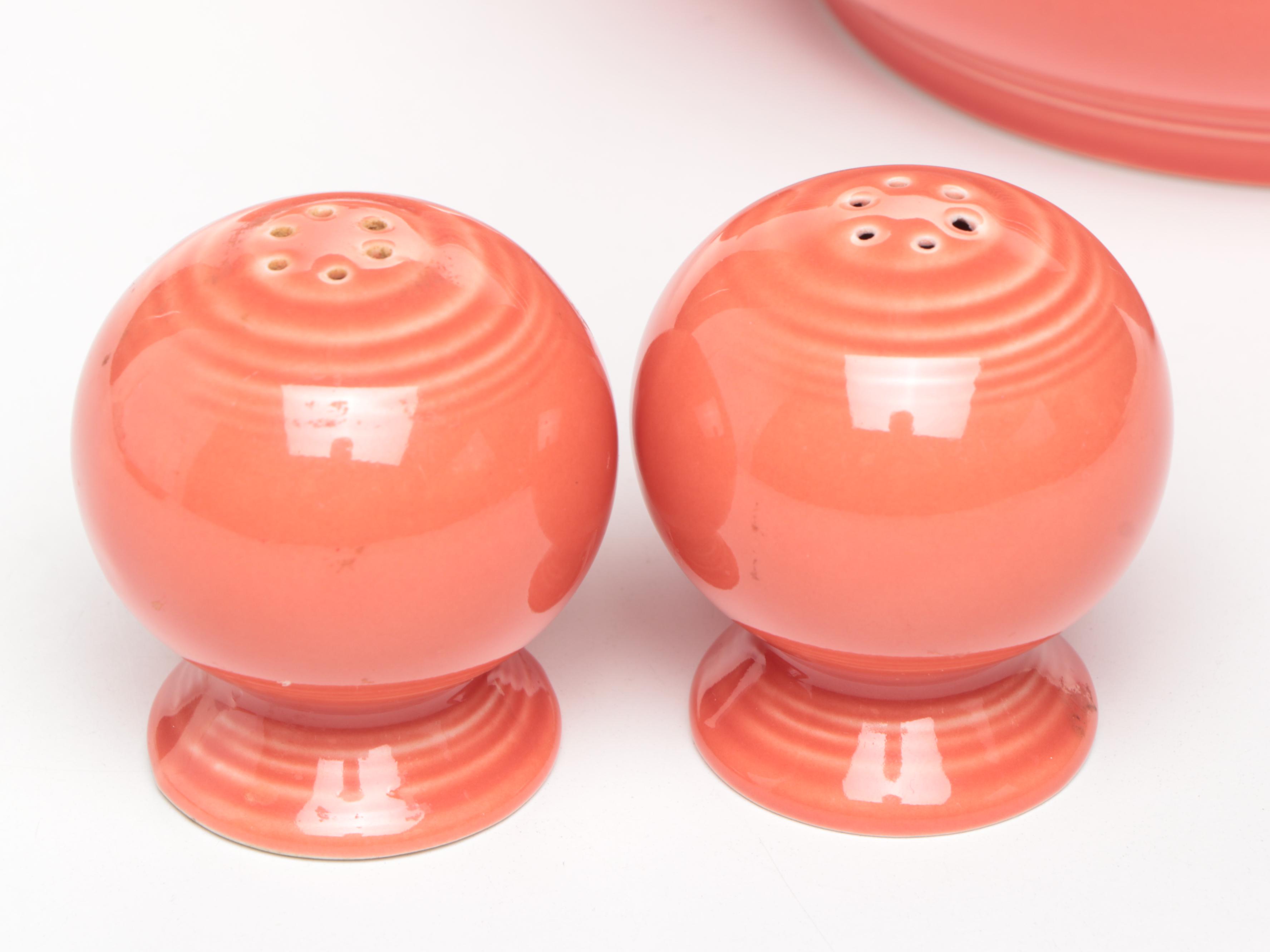 Homer Laughlin "Fiesta" Persimmon Tableware and Accessories