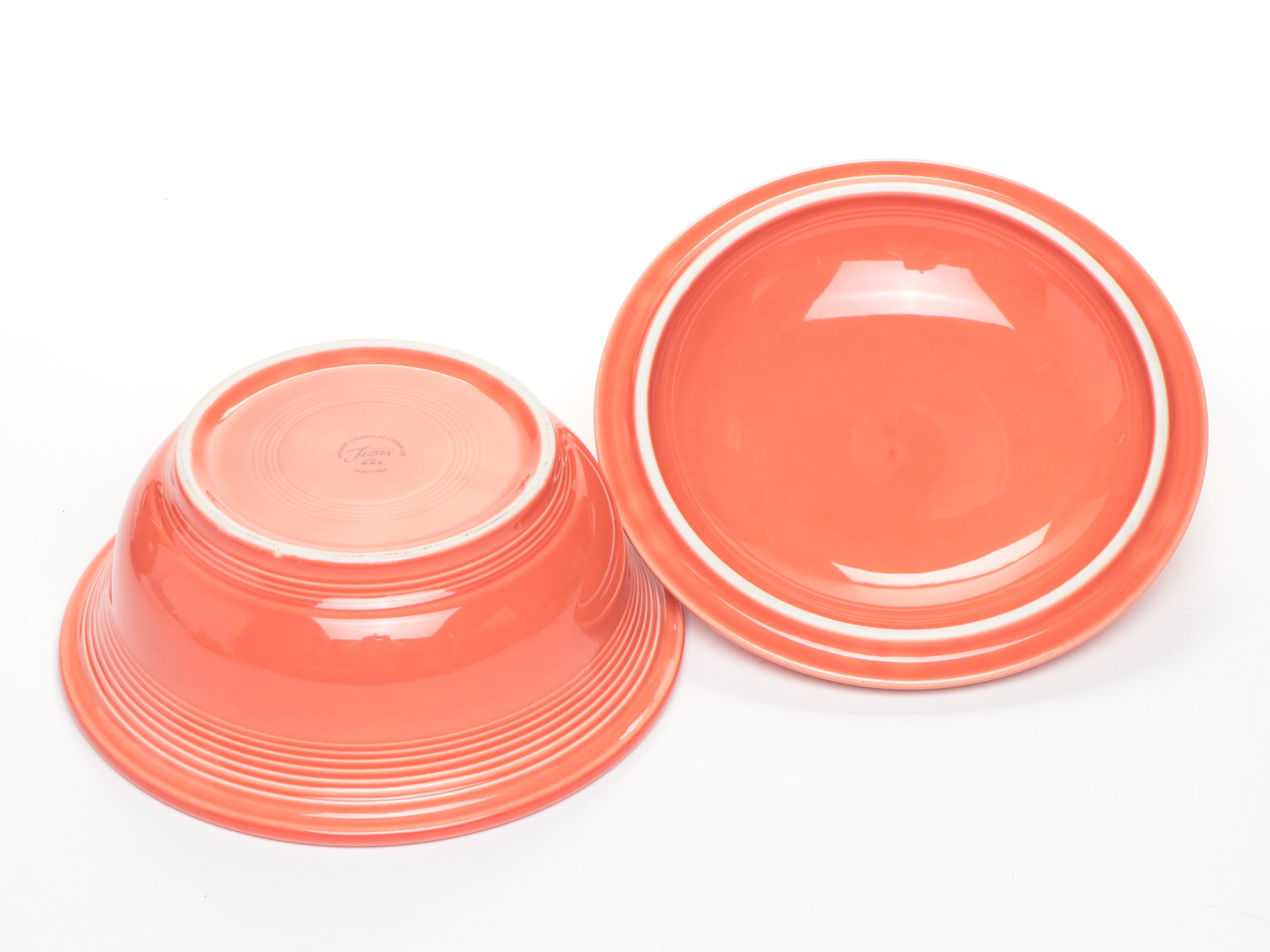 Homer Laughlin "Fiesta" Persimmon Tableware and Accessories