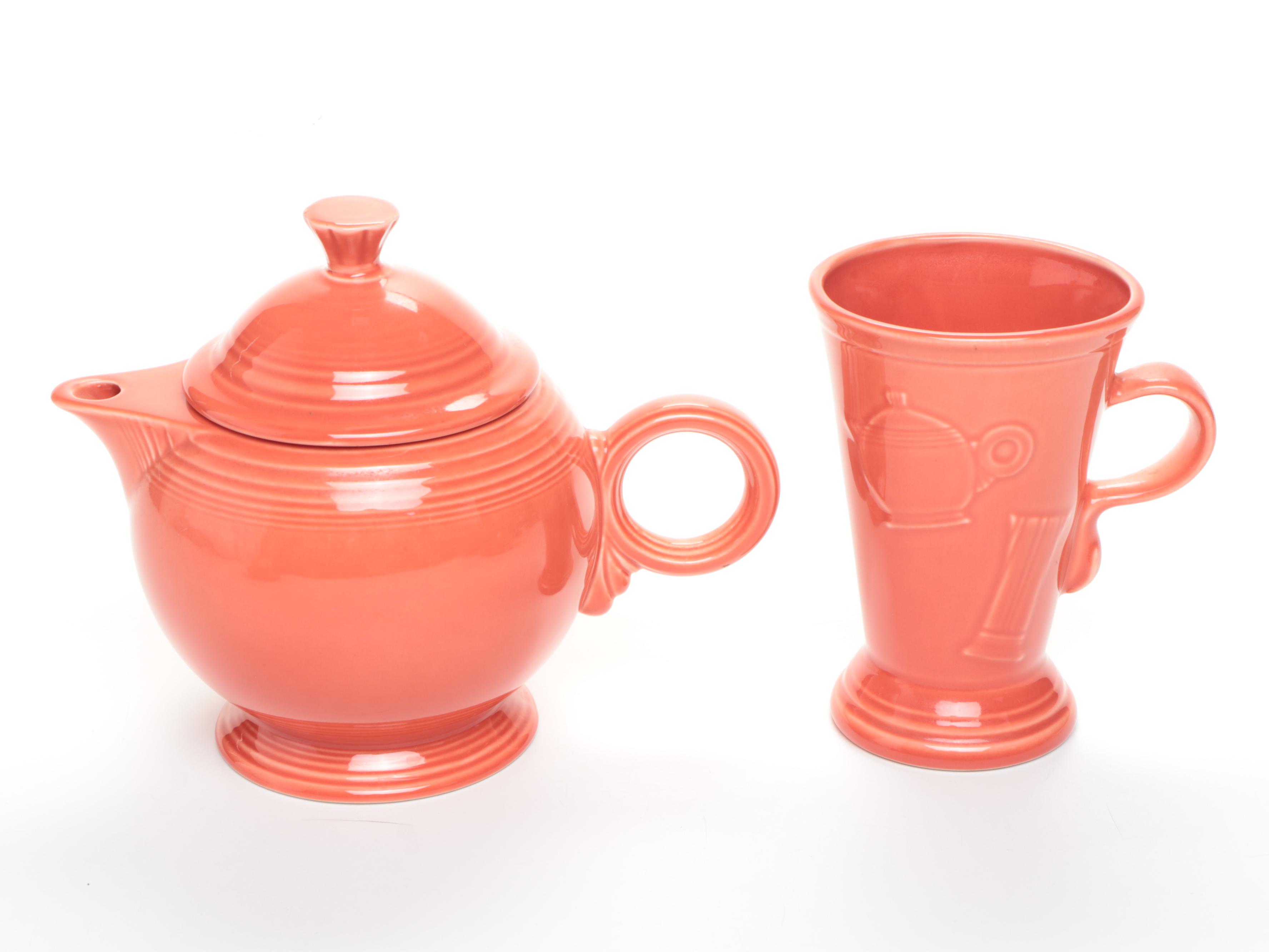 Homer Laughlin "Fiesta" Persimmon Tableware and Accessories