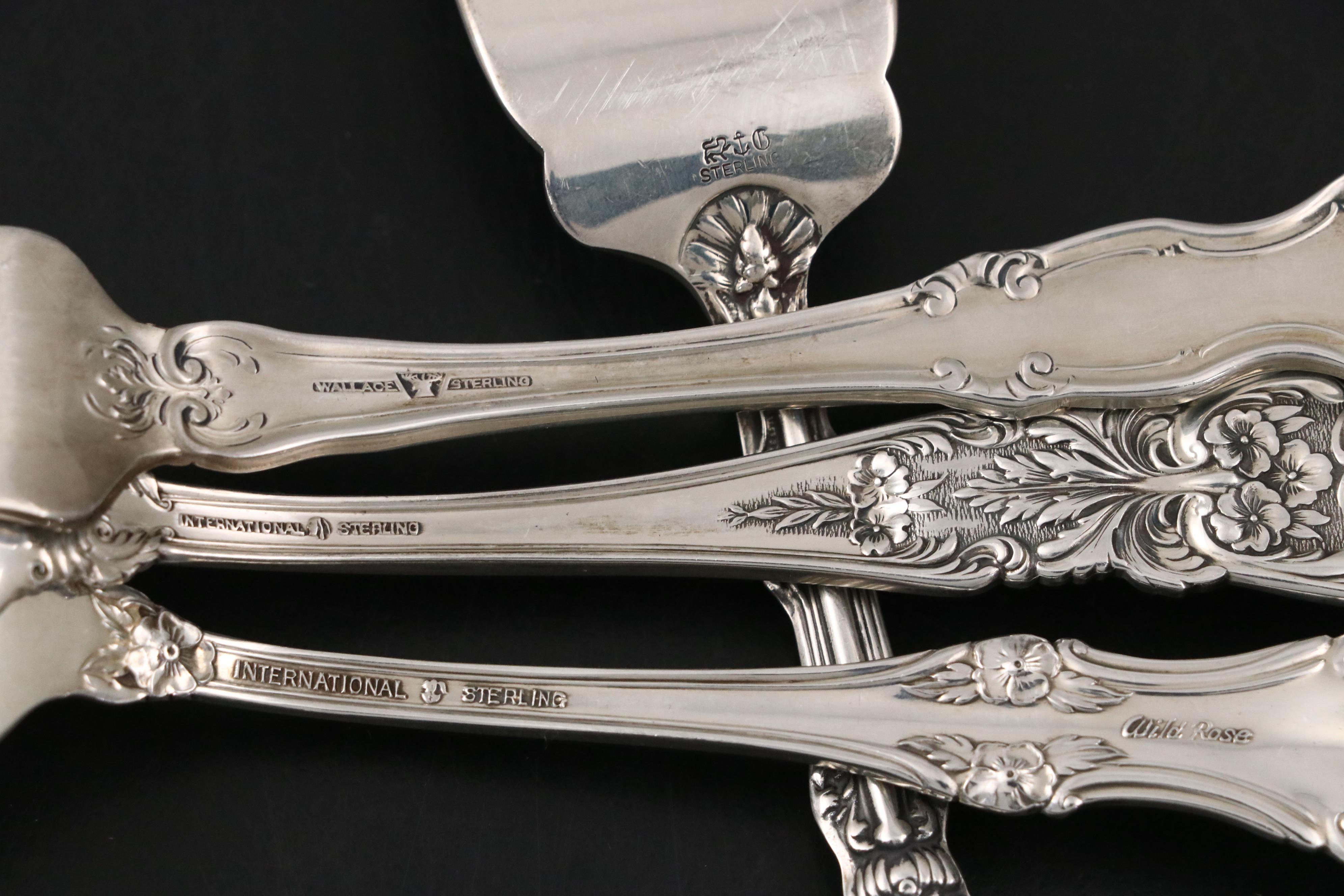 Gorham "Decor" and "Versailles" with  Other Sterling Silver Spoons and Forks