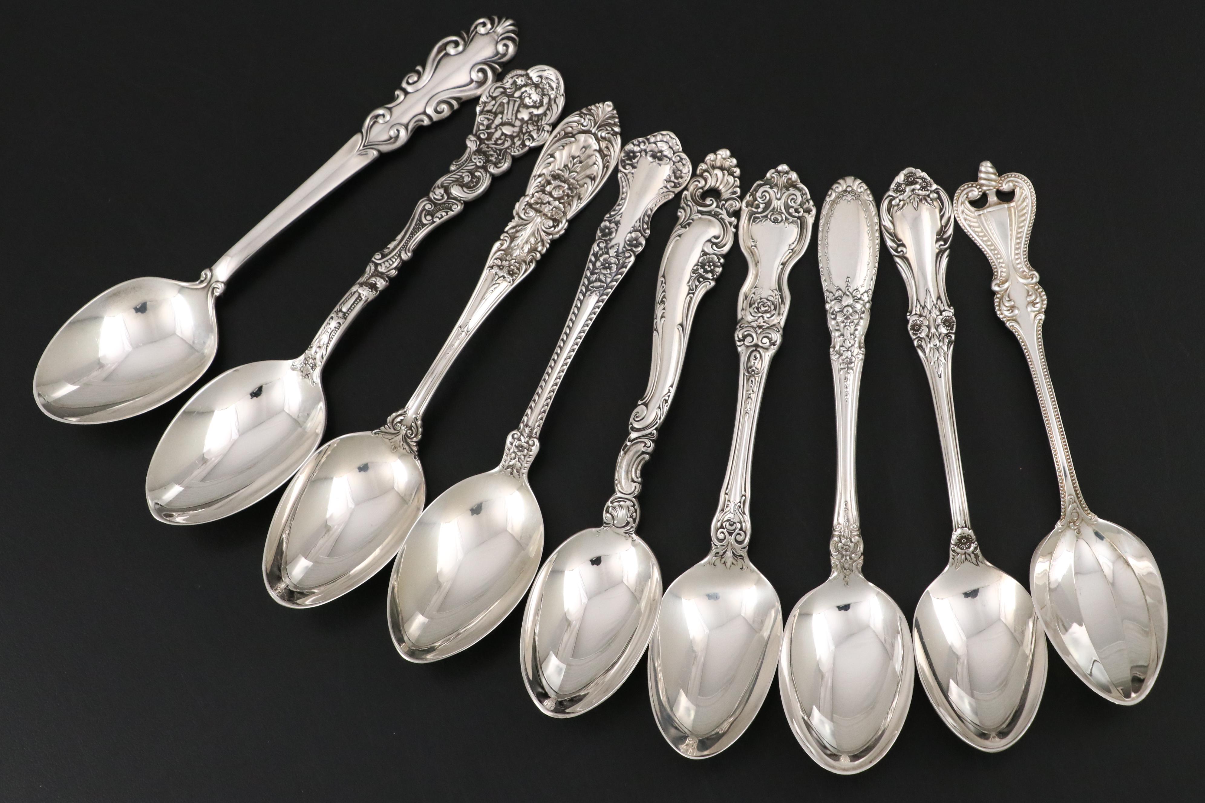 Gorham "Decor" and "Versailles" with  Other Sterling Silver Spoons and Forks